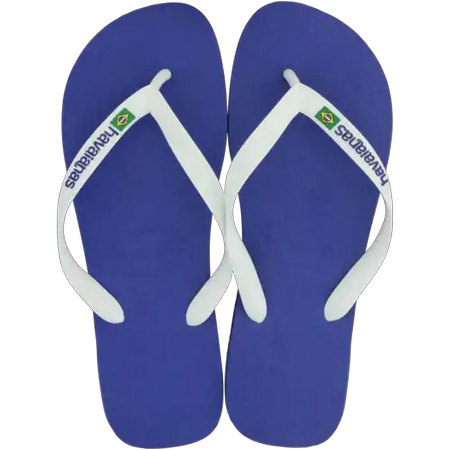 Image of Havaianas Unisex Brazil Logo Blue Sandals 43/44