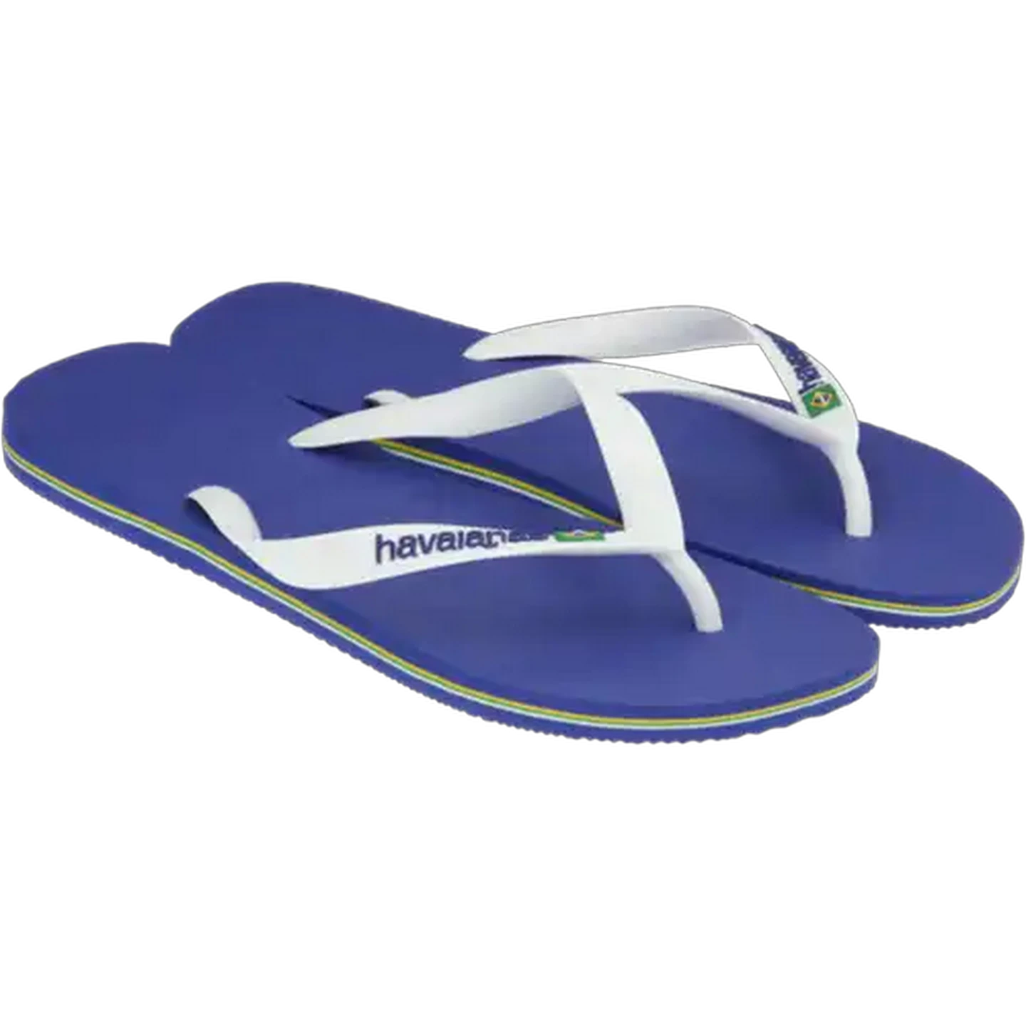 Image of Havaianas Unisex Brazil Logo Blue Sandals 43/44