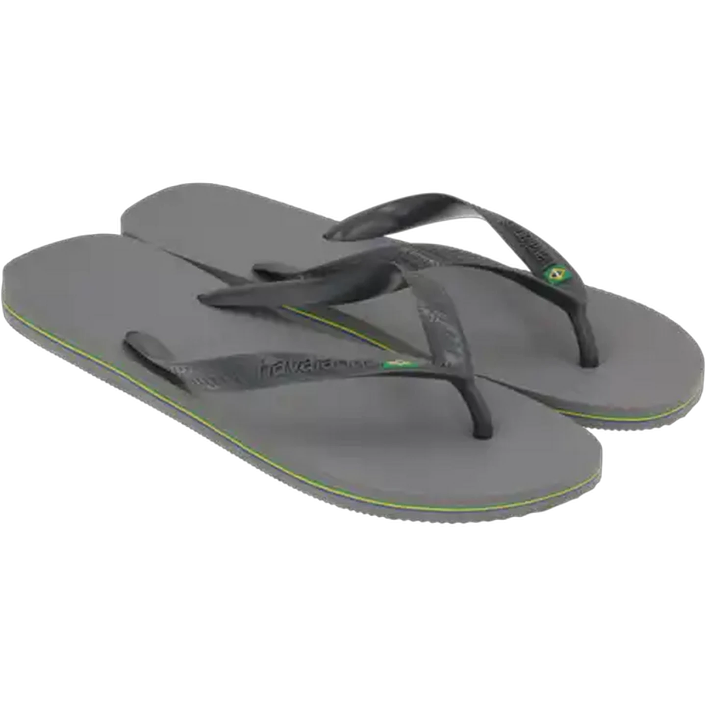 Image of Havaianas Unisex Brazil Logo Grey Sandals 43/44