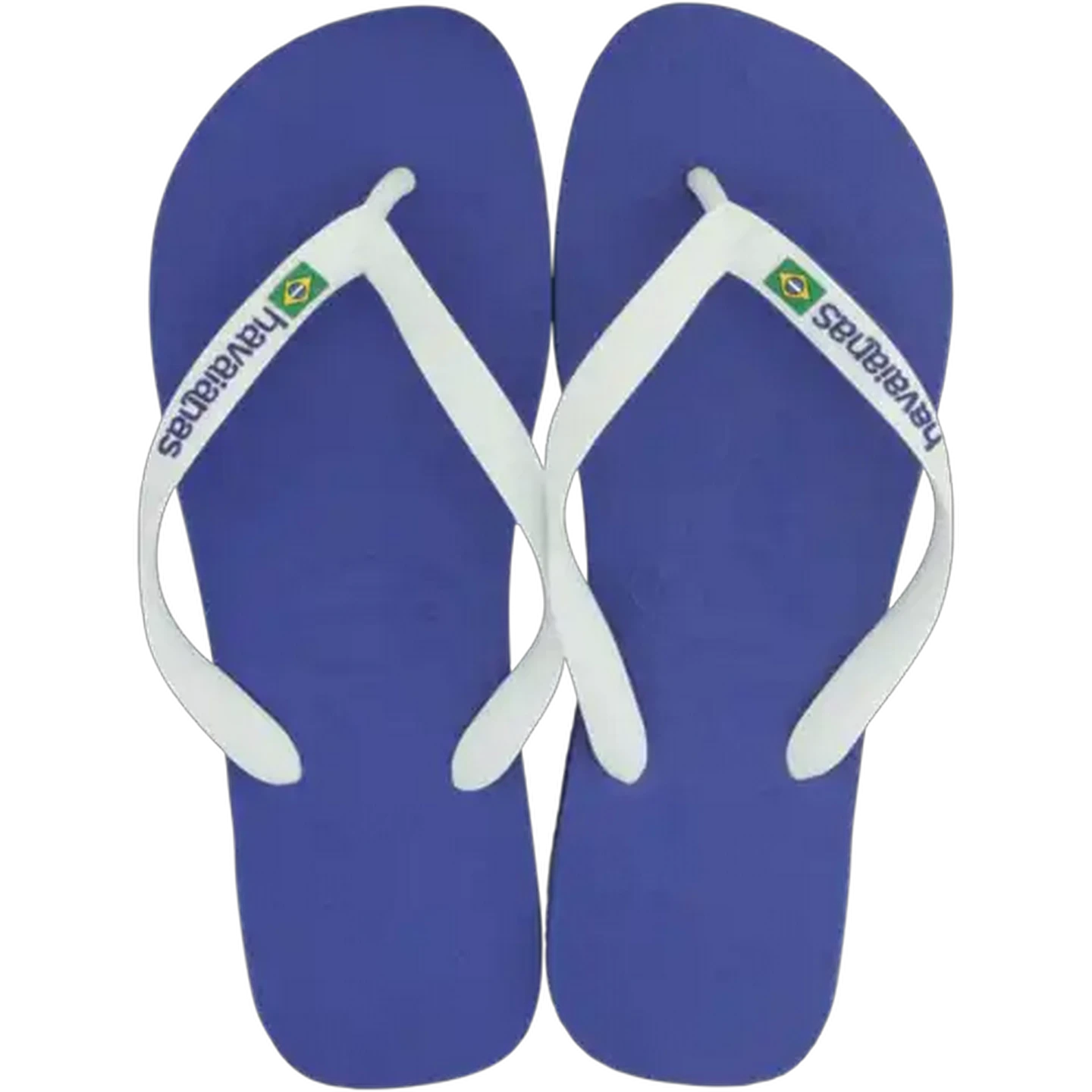 Image of Havaianas Unisex Brazil Logo Blue Sandals 37/38