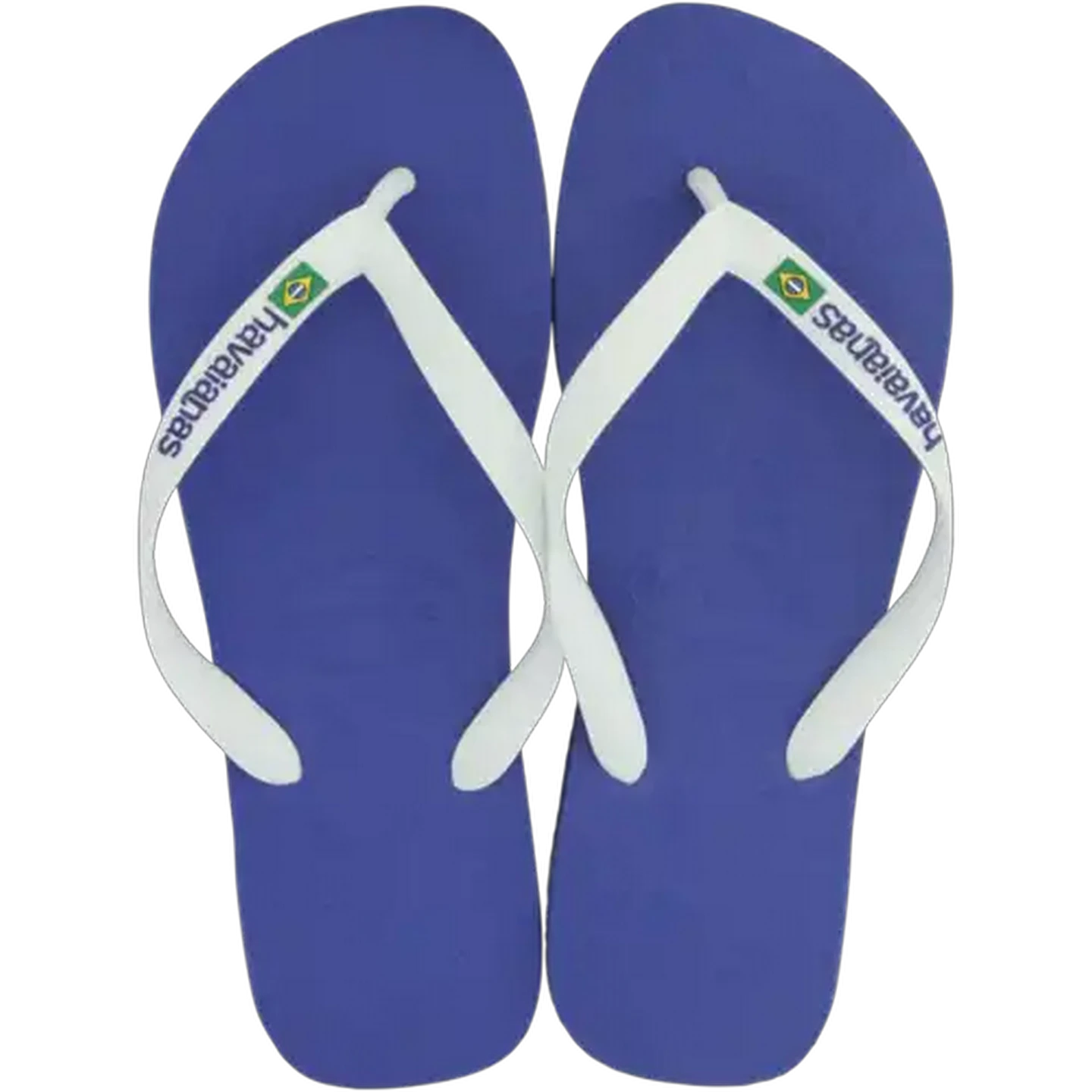 Image of Havaianas Unisex Brazil Logo Blue Sandals 45/46