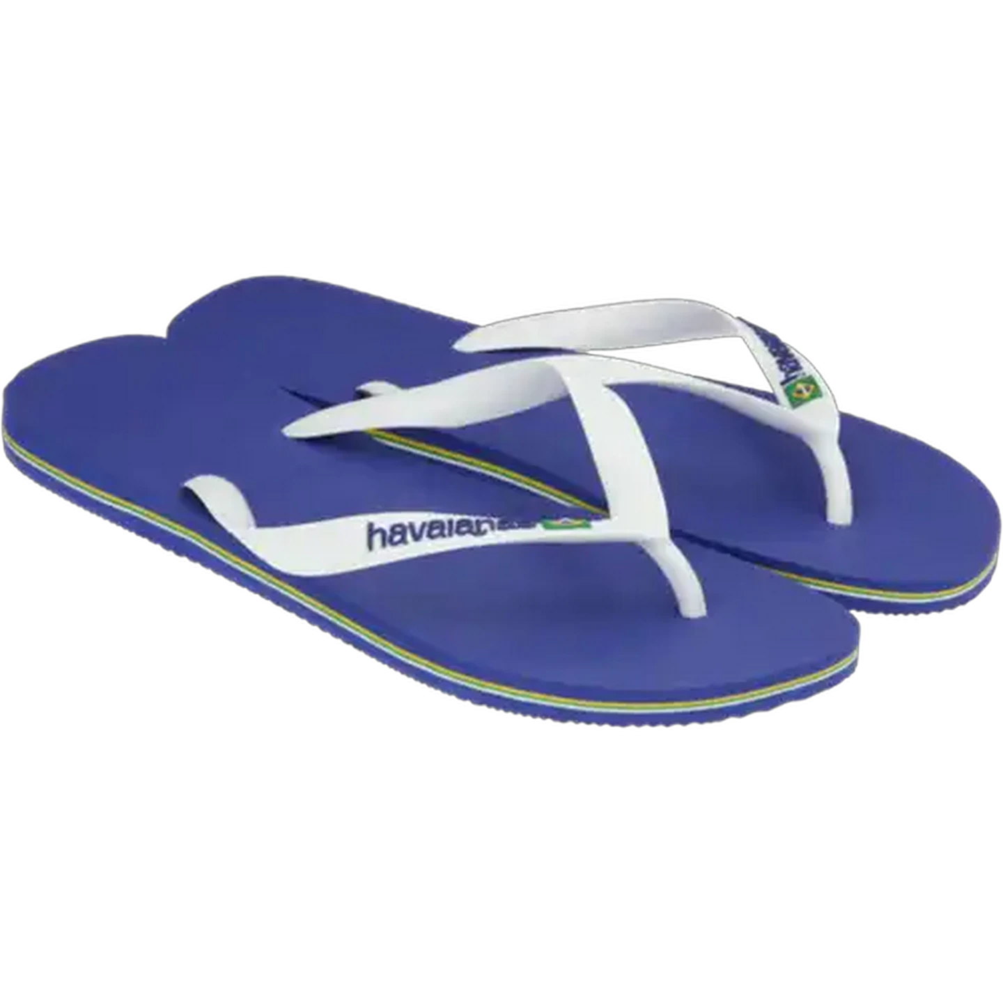 Image of Havaianas Unisex Brazil Logo Blue Sandals 39/40