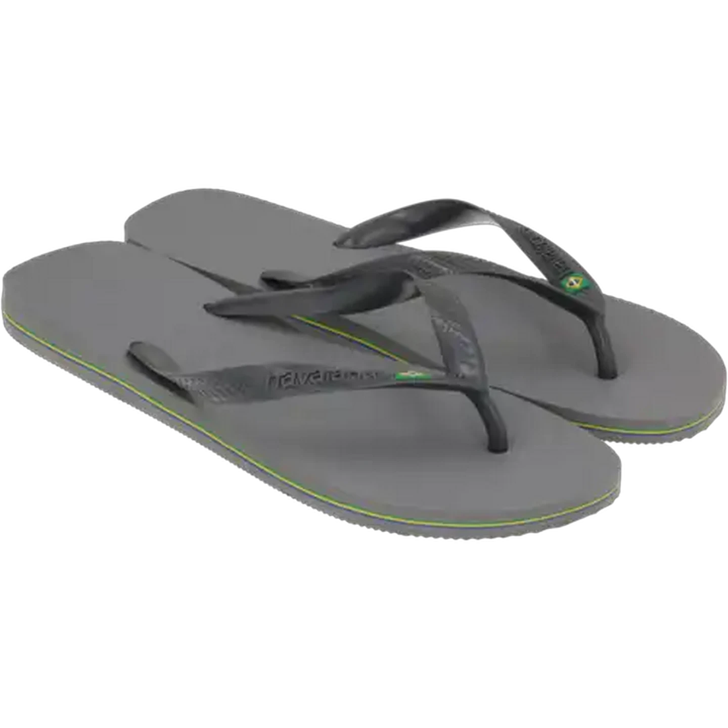 Image of Havaianas Unisex Brazil Logo Grey Sandals 35/36