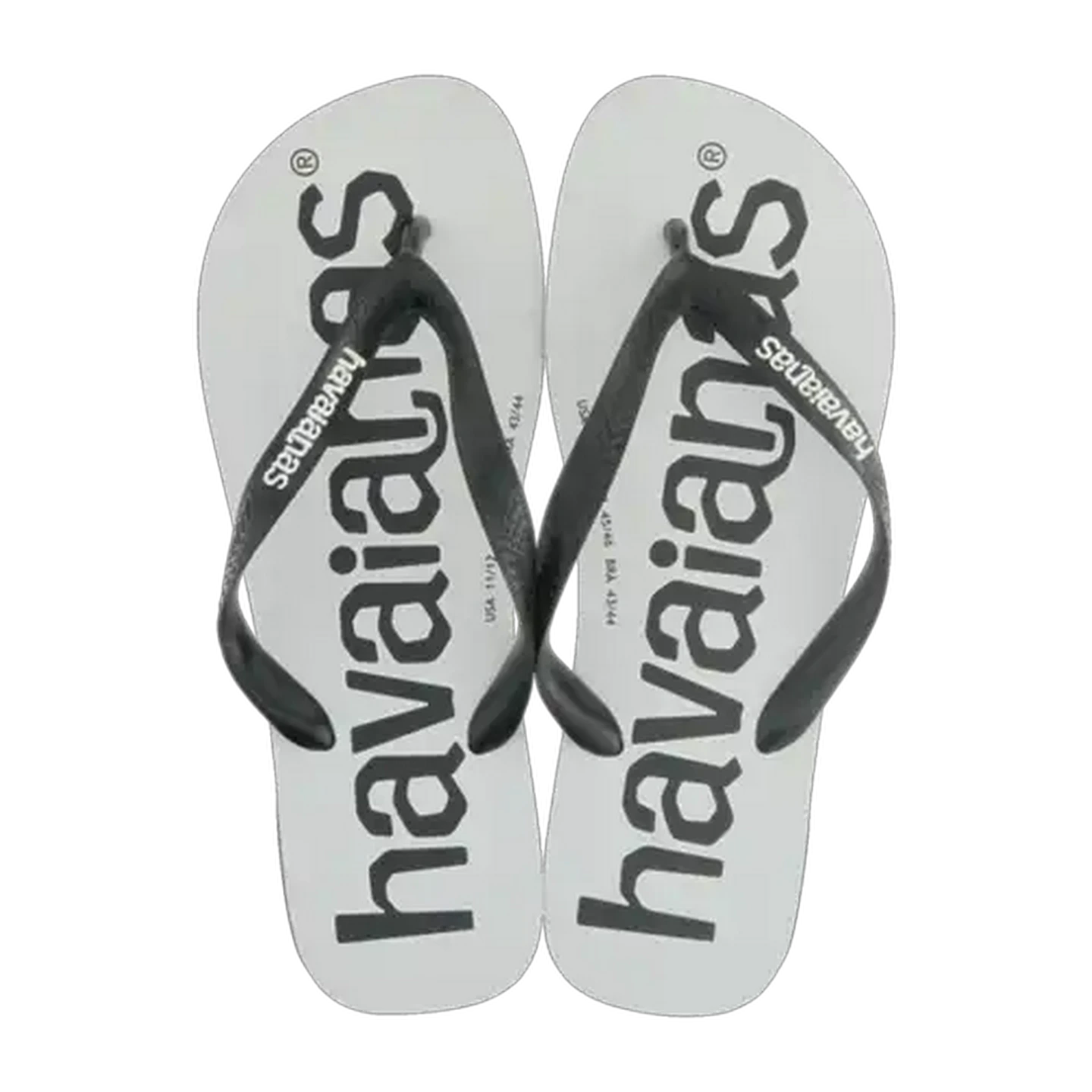 Image of Havaianas Men Sandals Top Logo Black Size 41/42