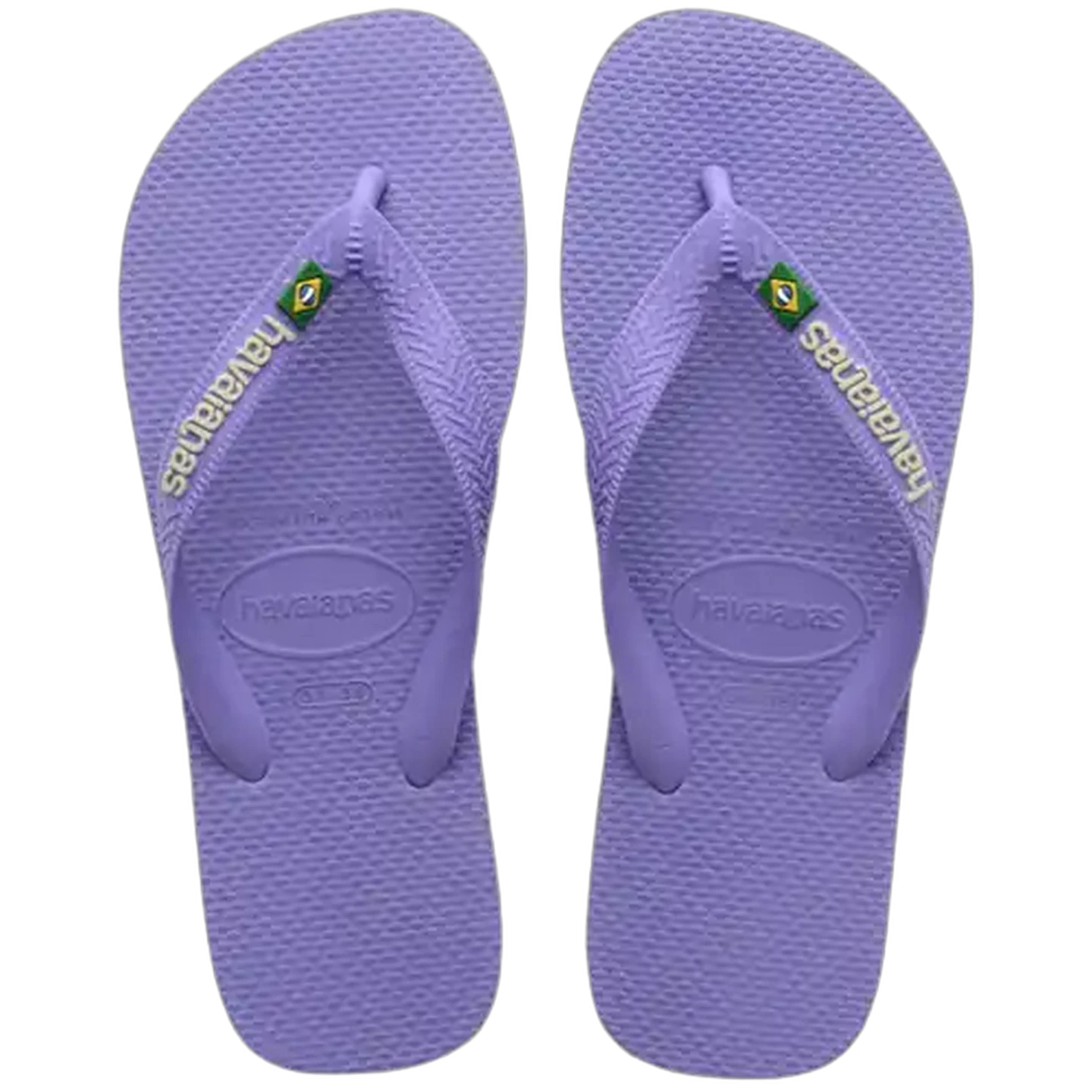 Image of Havaianas Unisex Brazil Logo Purple Sandals 37/38