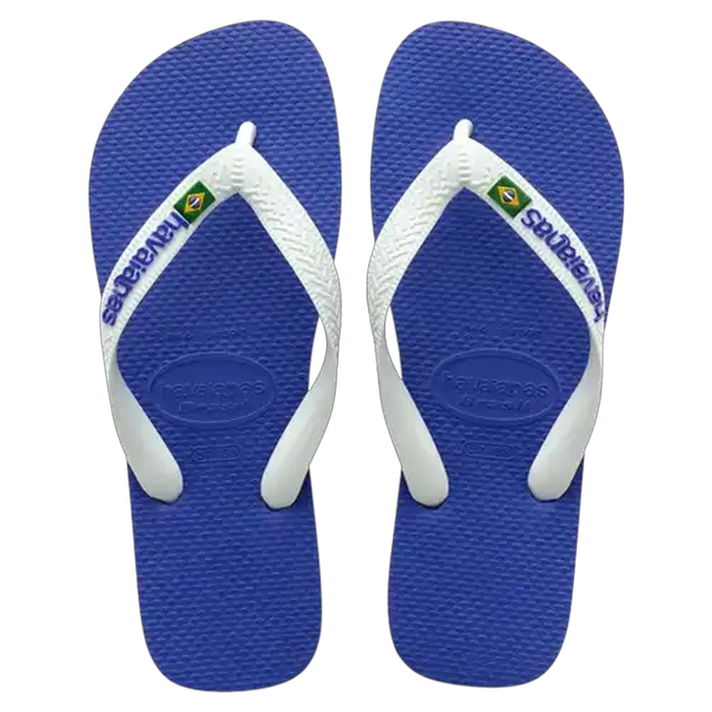 Image of Havaianas Unisex Brazil Logo Blue Sandals 47/48
