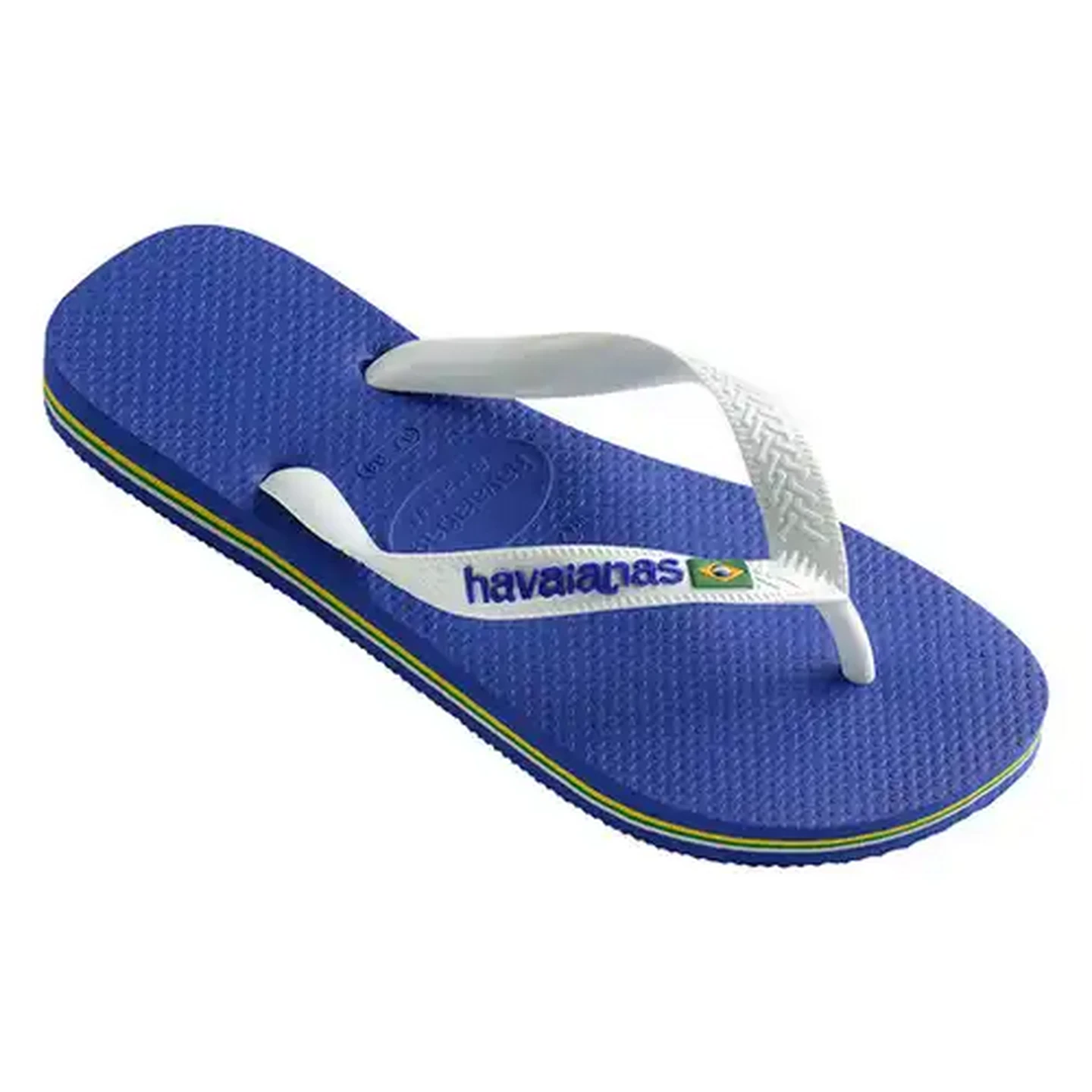Image of Havaianas Unisex Brazil Logo Blue Sandals 47/48