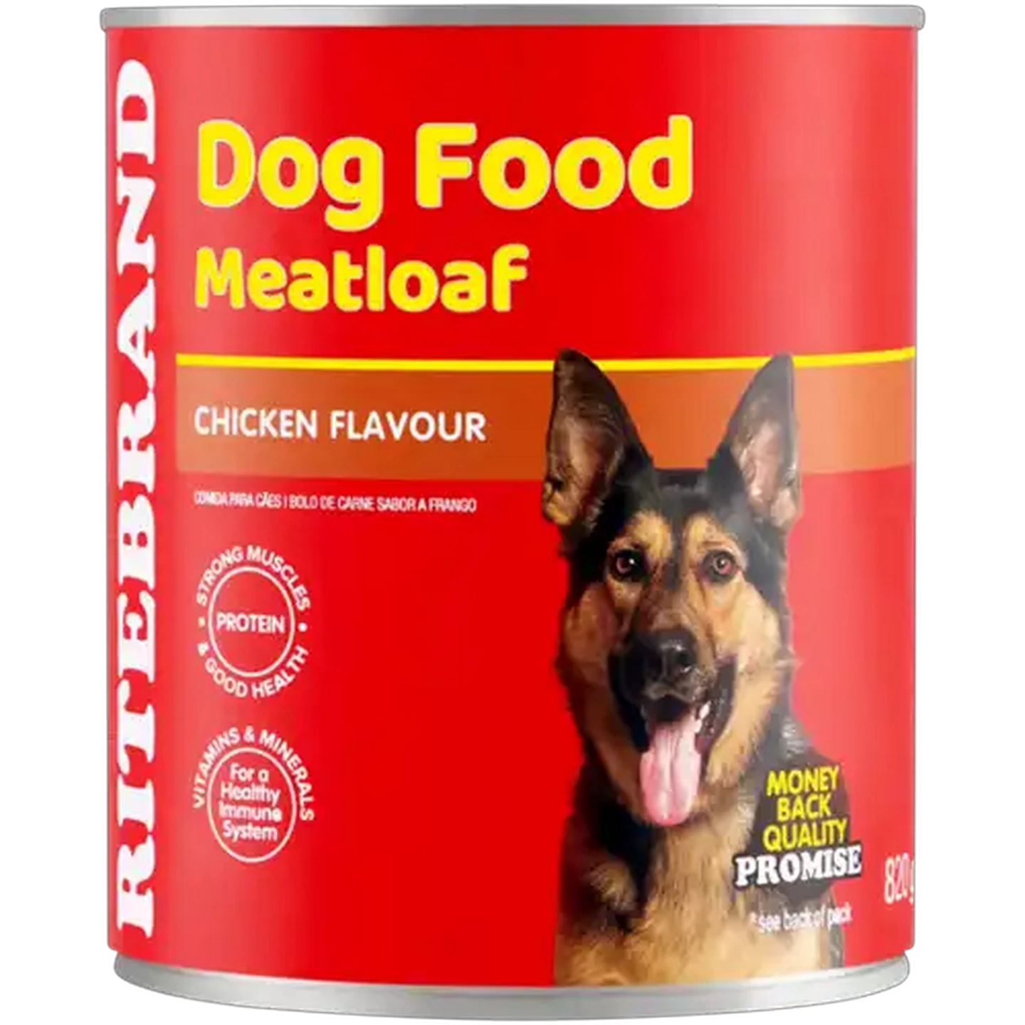 Shoprite ZA | Ritebrand Chicken Flavour Adult Meatloaf Dog Food 820g