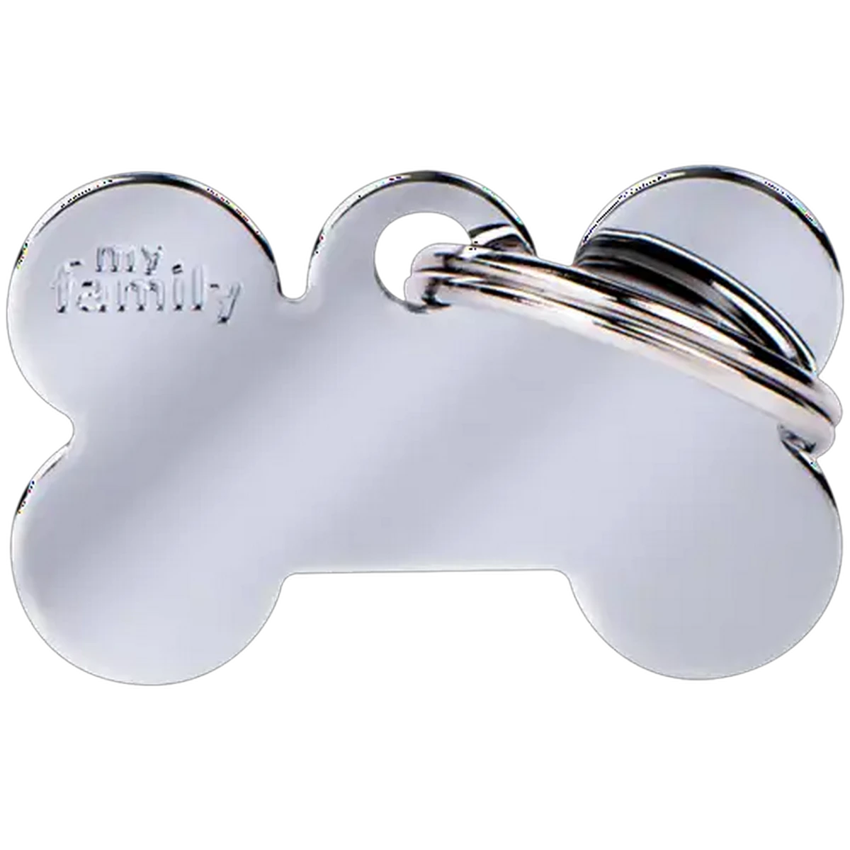Checkers Sixty60 | MyFamily Basic Small Chrome Bone Pet ID Tag