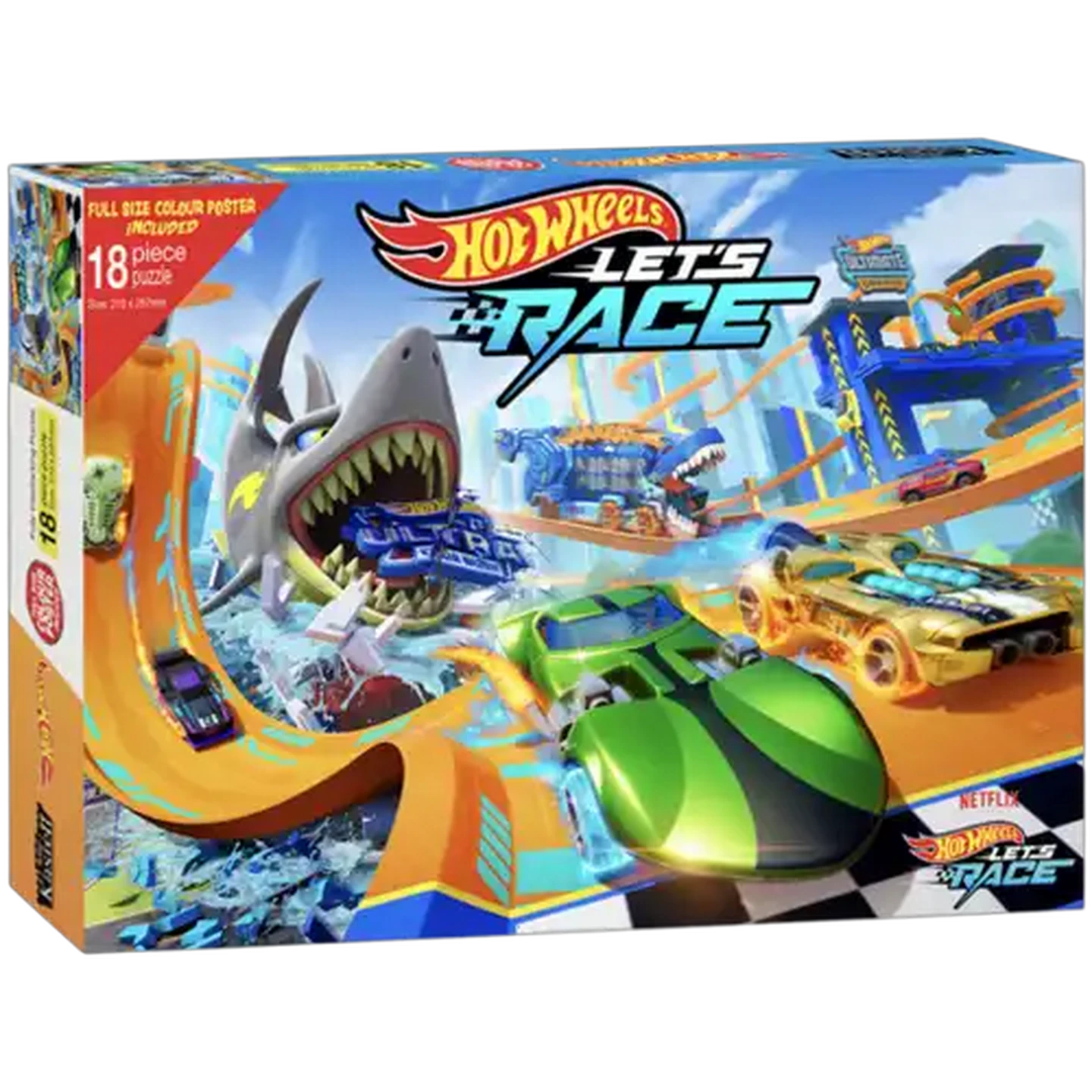 Hot Wheel Let's Race Puzzle 18-Piece