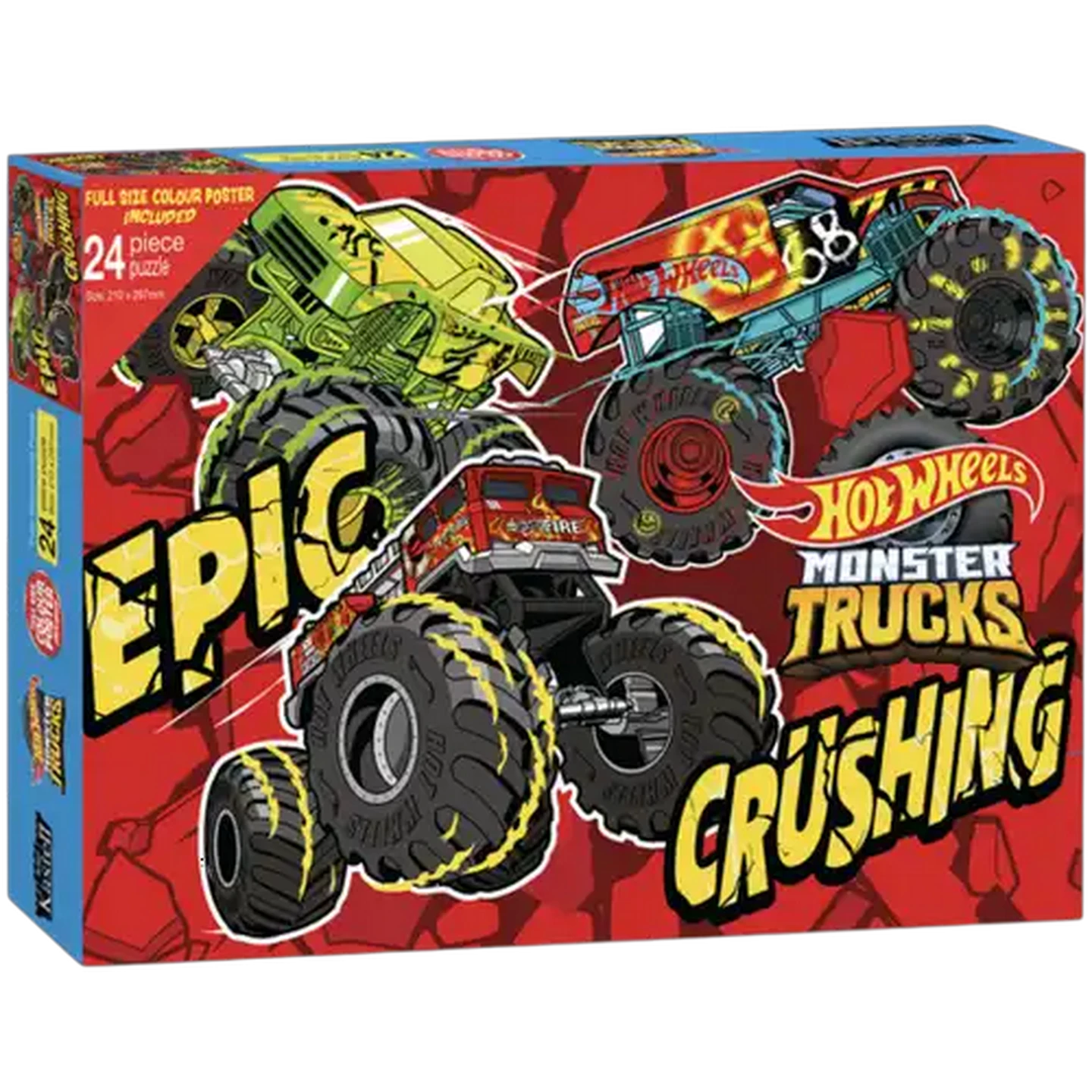 Hot Wheel Monster Trucks Puzzle 24-Piece