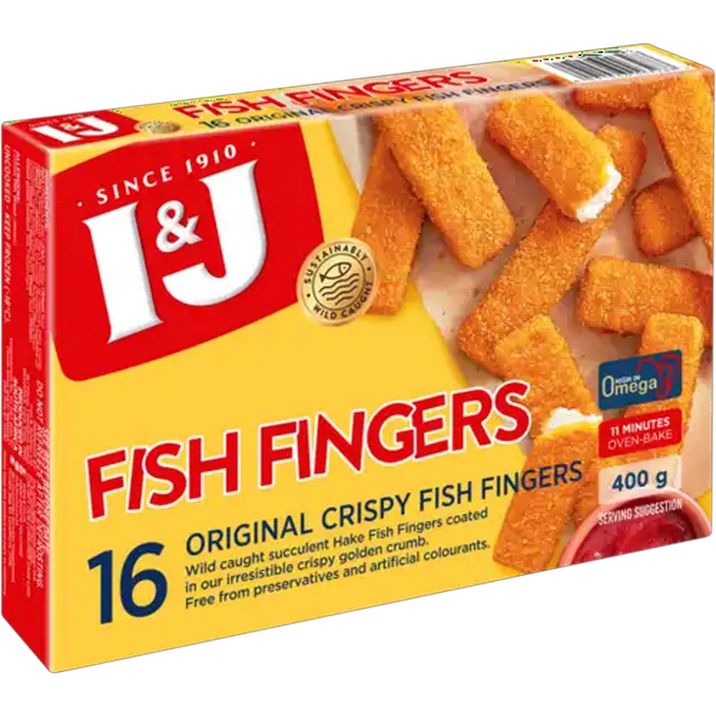 Image of I&J Frozen Original Crispy Fish Fingers 400g