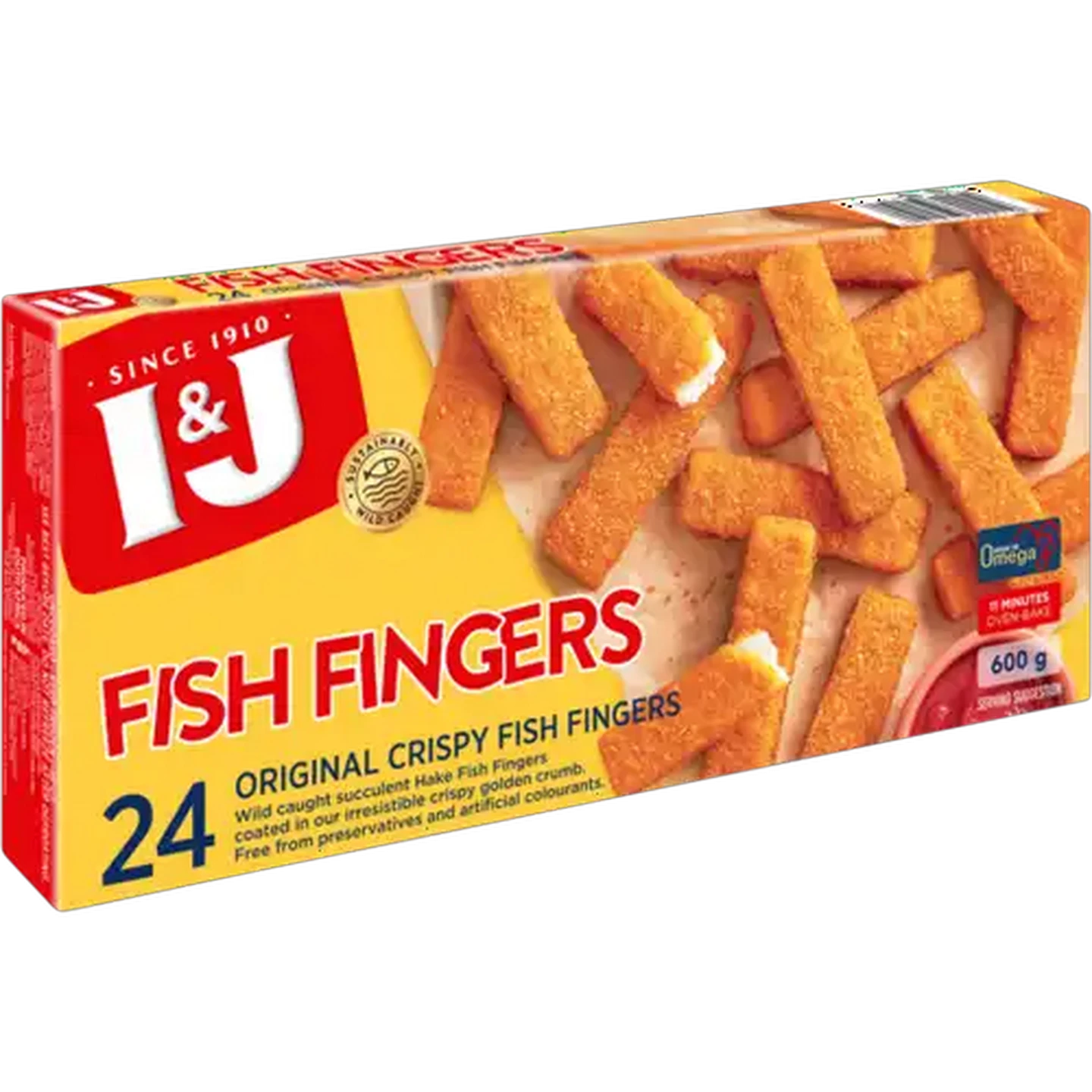 Image of I&J Frozen Original Crispy Fish Fingers 600g