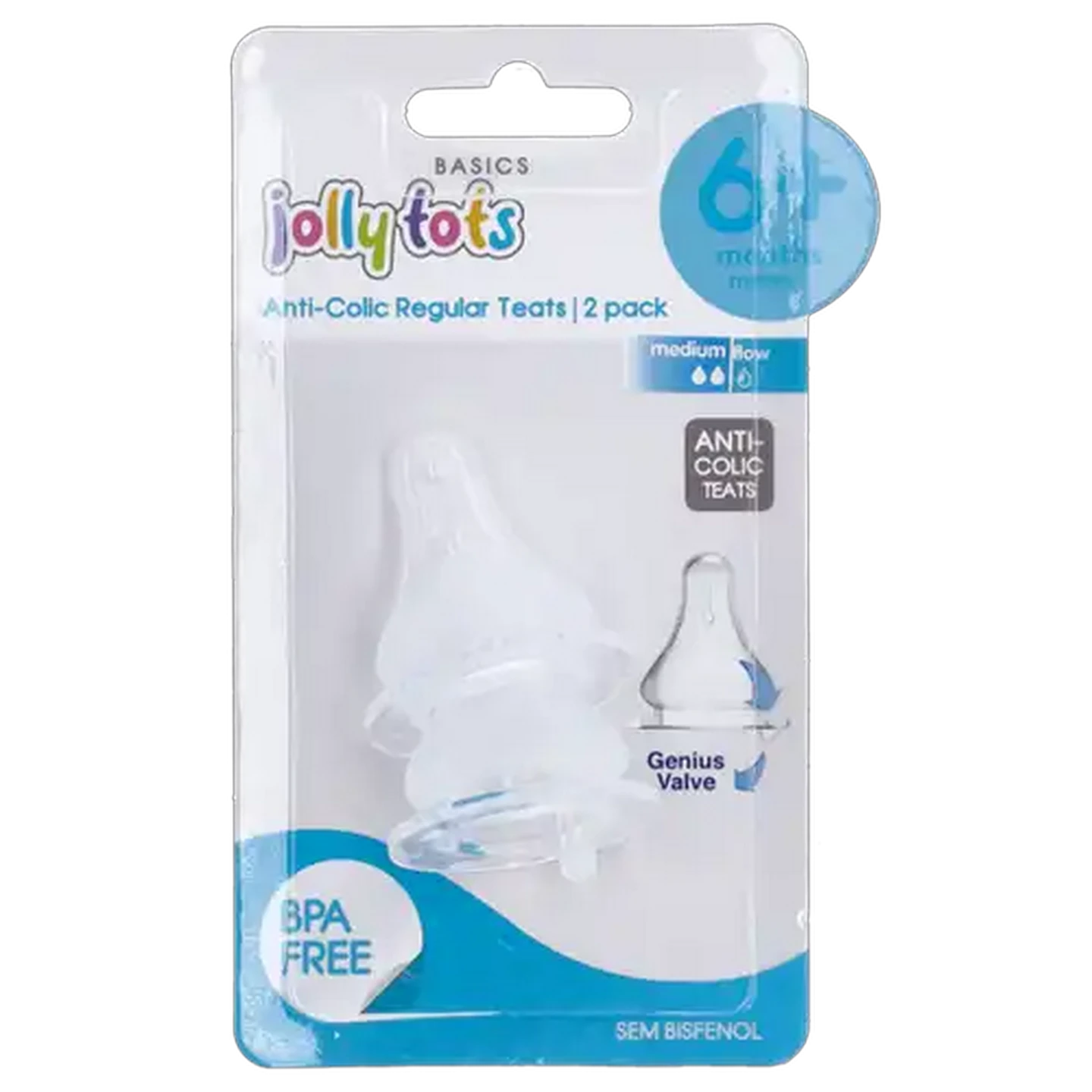 Checkers Sixty60 | Jolly Tots Anti Colic Medium Flow Regular Teats