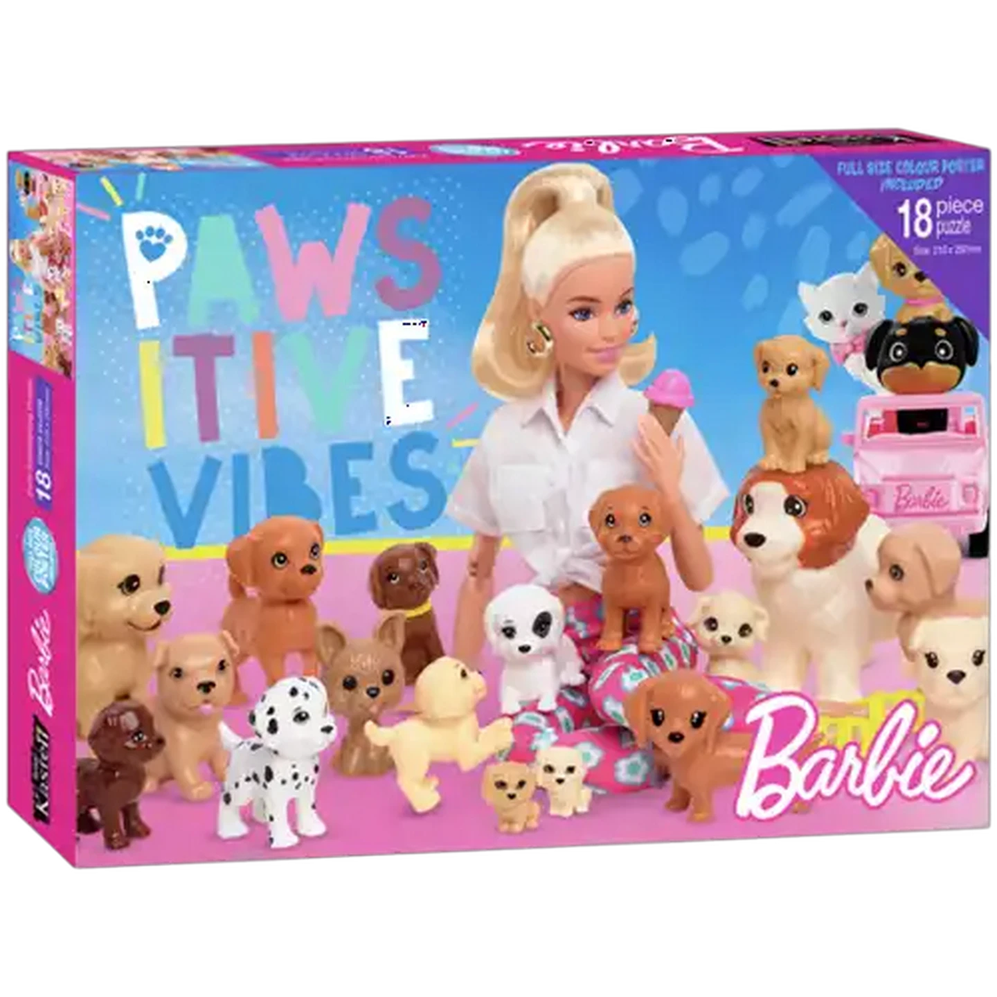 Barbie Pawsitive Vibes Puzzle 18-Piece