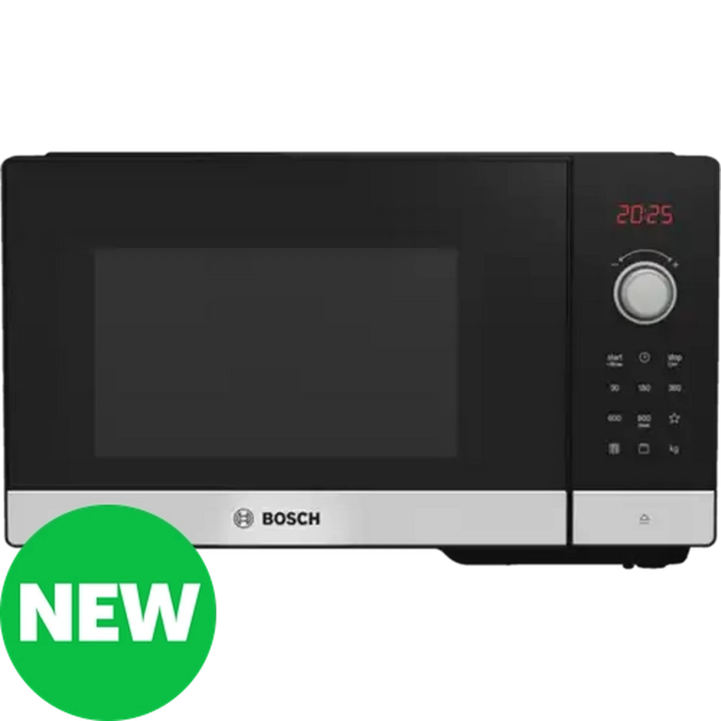 Image of Bosch Series 2 Black Stainless Steel Microwave with Grill 25L (FEL053MS2)