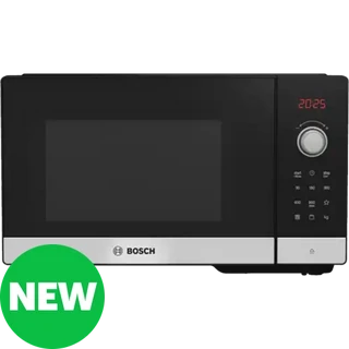 Bosch Series 2 Black Stainless Steel Microwave with Grill 25L (FEL053MS2)