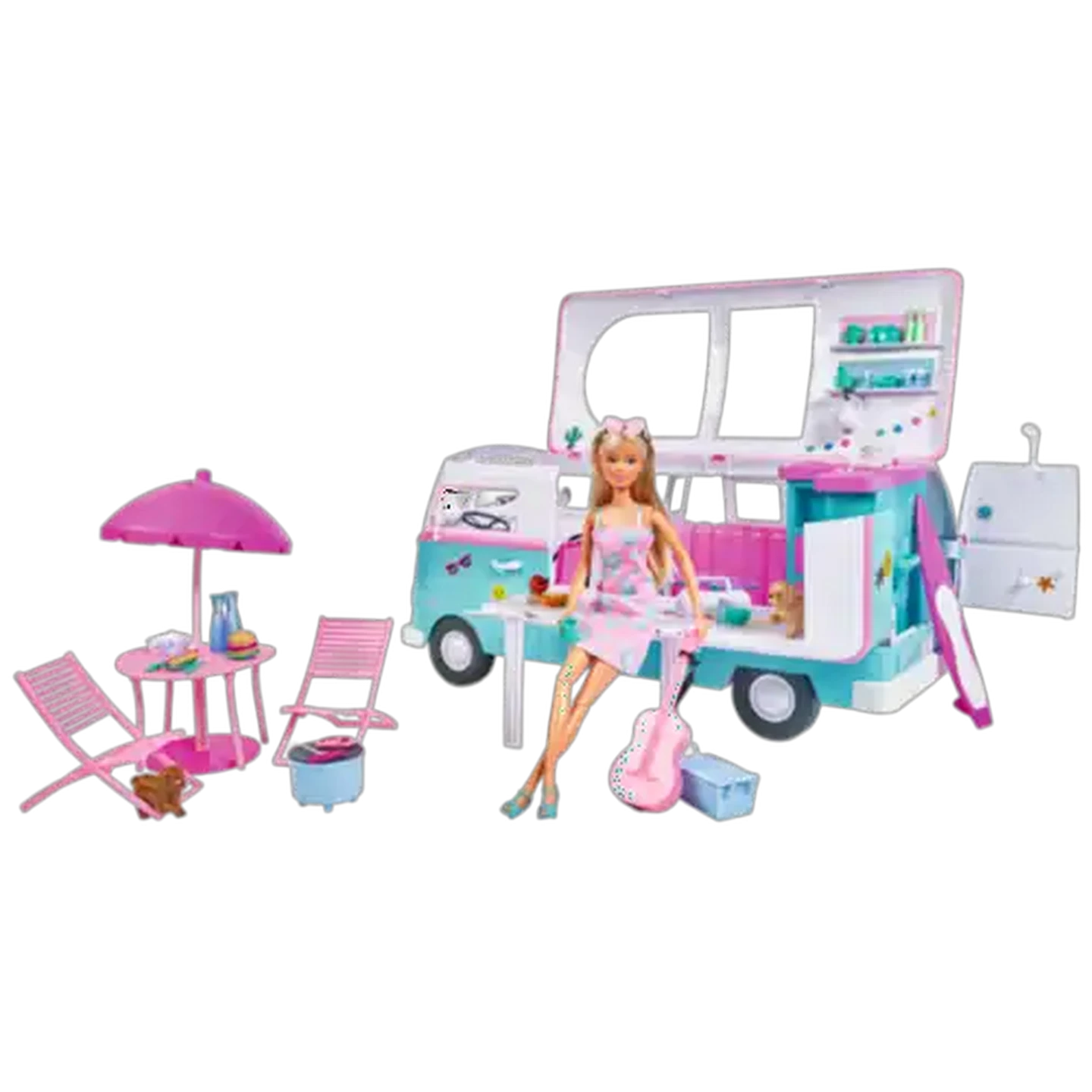 Image of Steffi LOVE Camper Van Hawaii Doll Vehicle Set