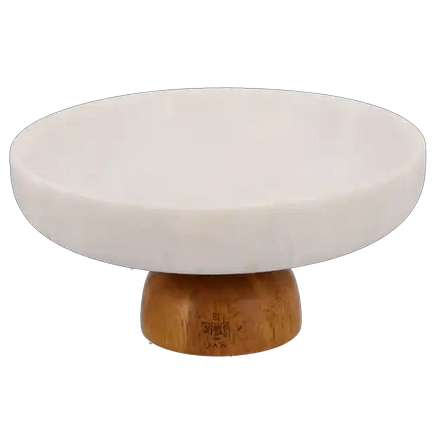 Image of Forage And Feast JAN Limited Edition Oak & Marble Fruit Footed Bowl 30cm
