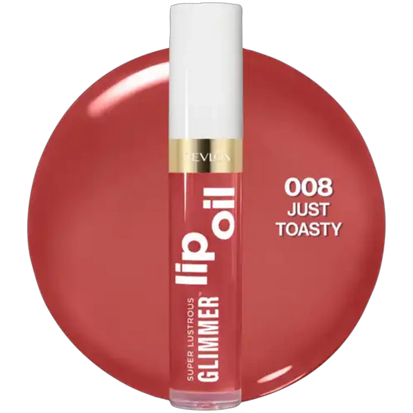 Image of Revlon Super Lustrous Glimmer Just Toasty Lip Oil 3.8ml
