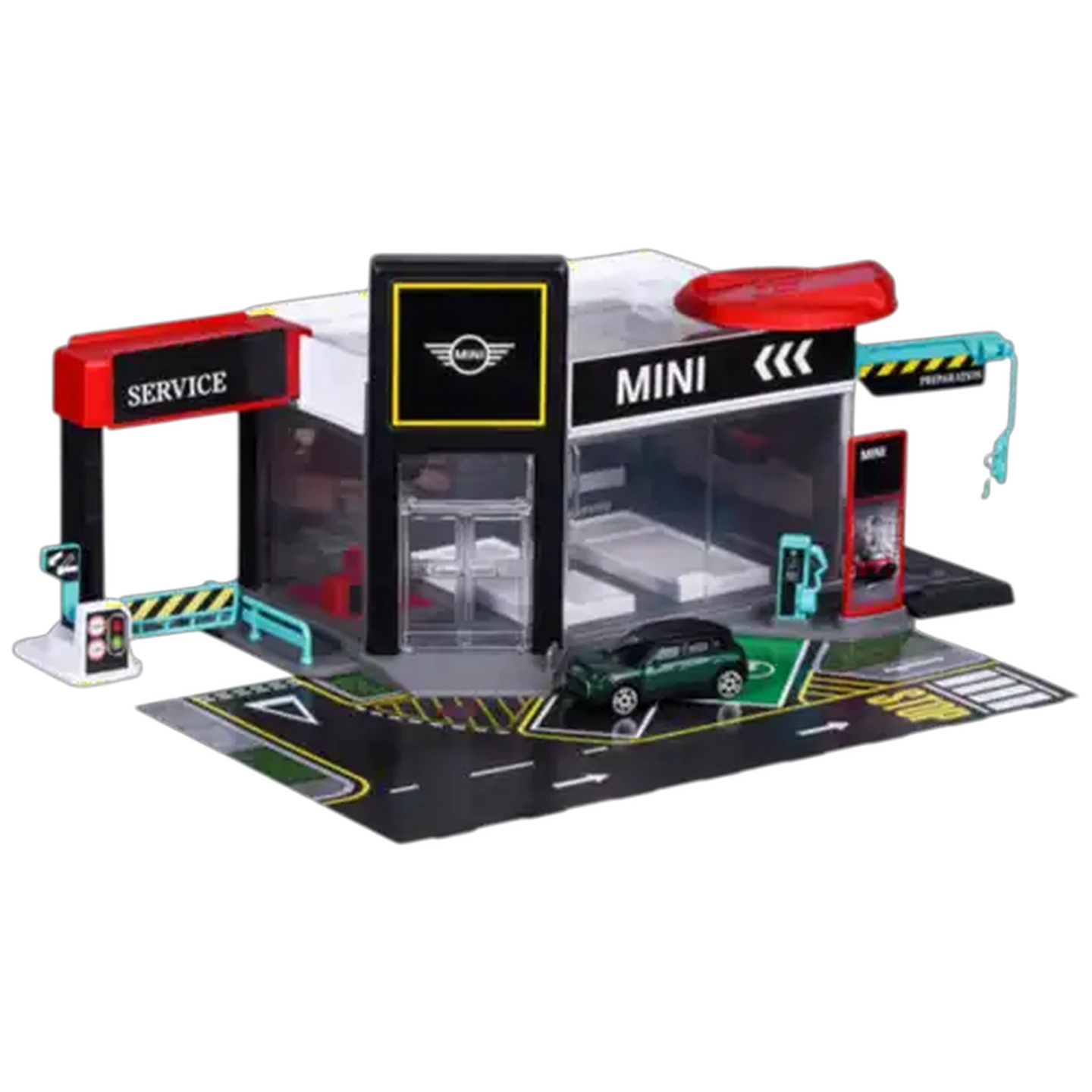 Image of Majorette Mini Showroom Playset With Toy Car