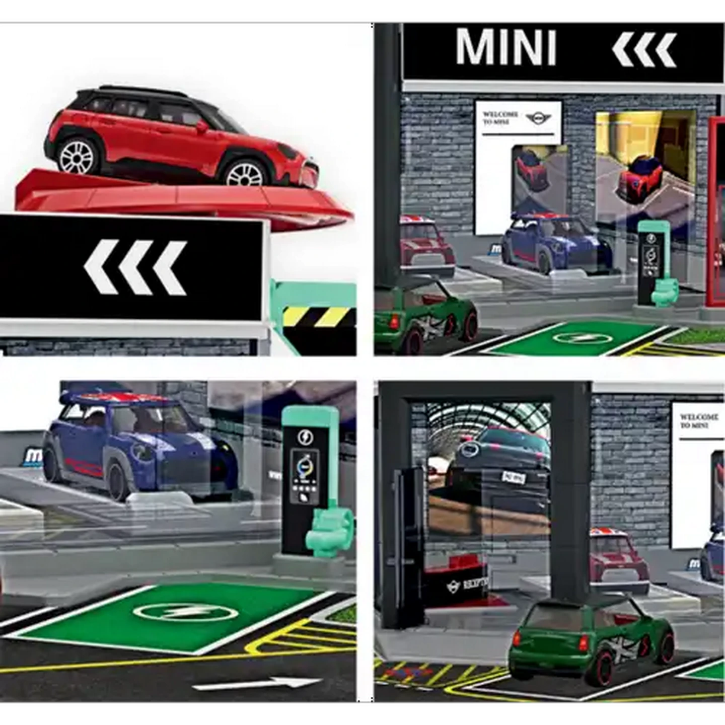 Image of Majorette Mini Showroom Playset With Toy Car