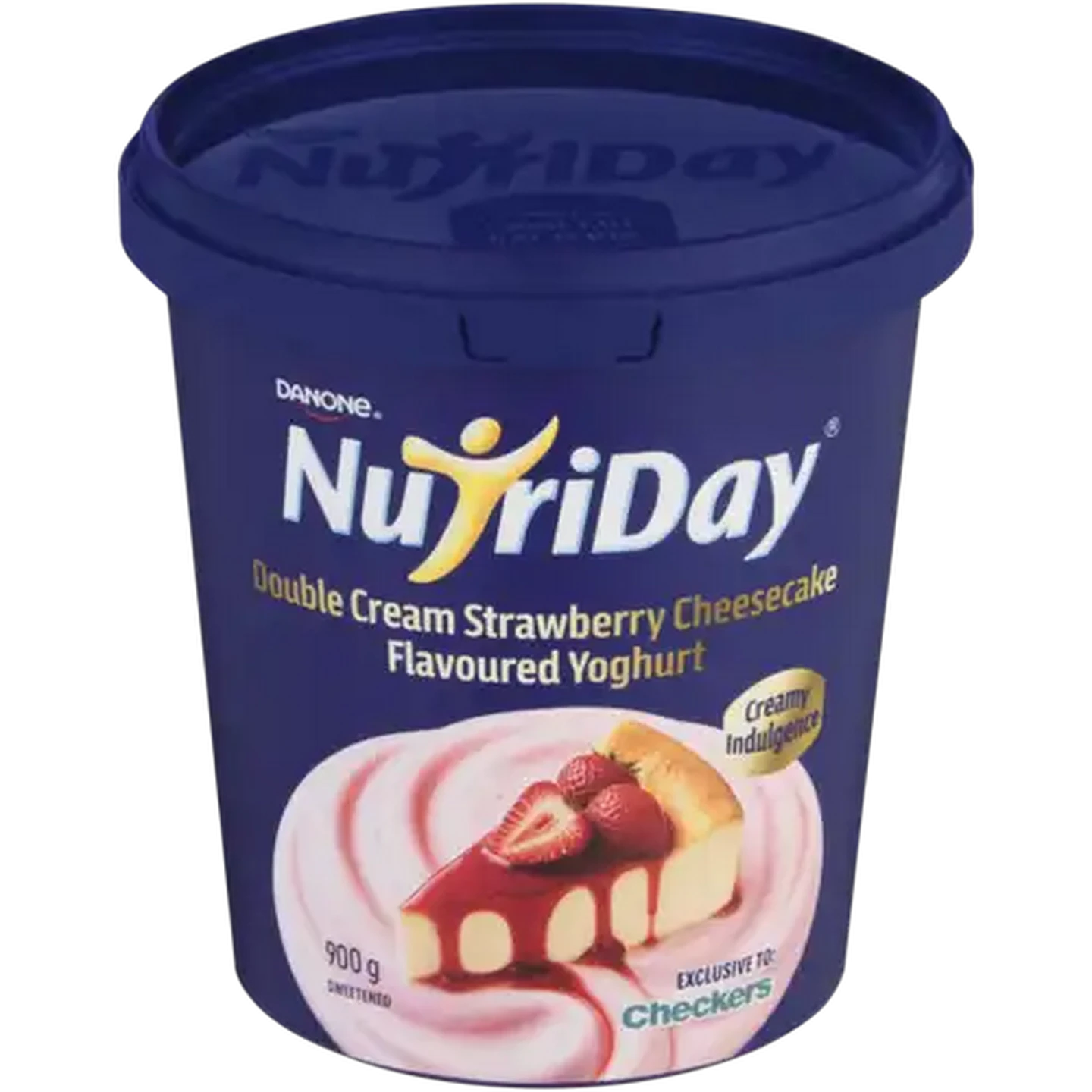 Image of Danone NutriDay Strawberry Cheesecake Flavoured Double Cream Yoghurt 900g