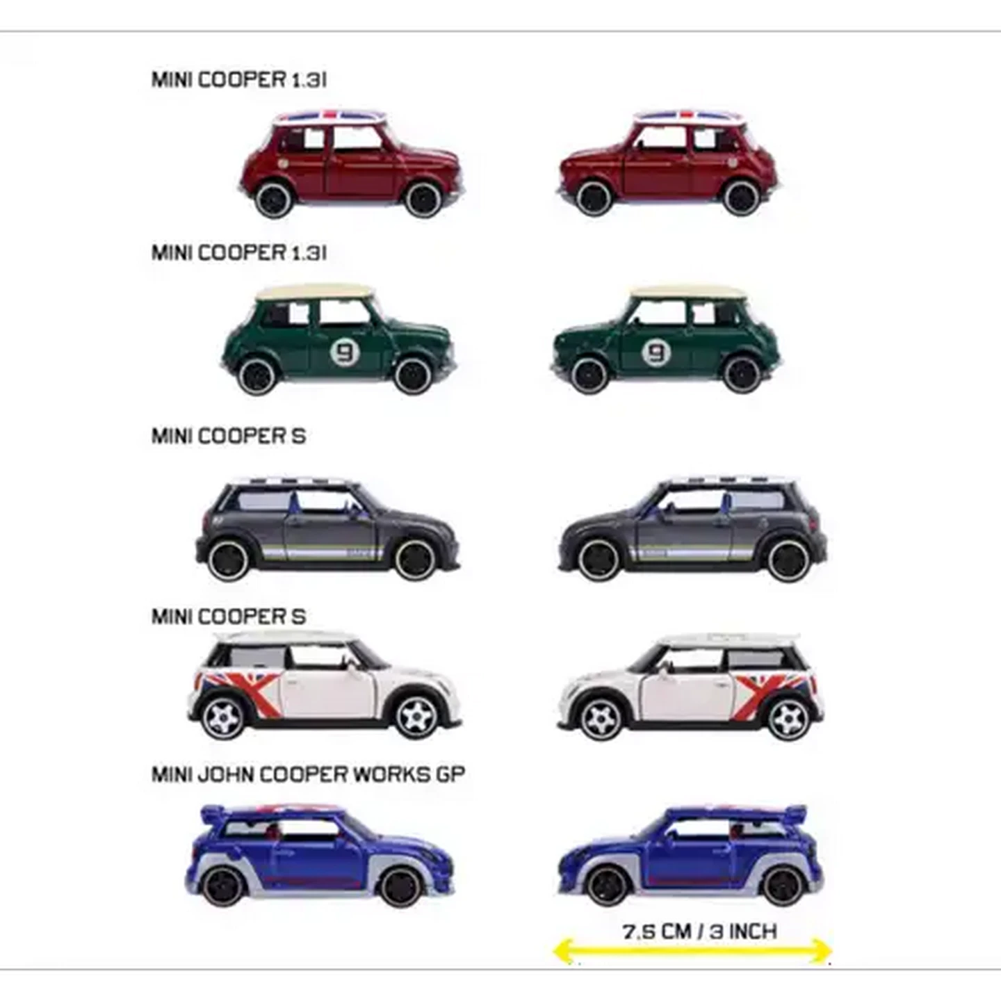 Image of Majorette Mini Cooper Gift Pack 1:64 Scale 5-Pack