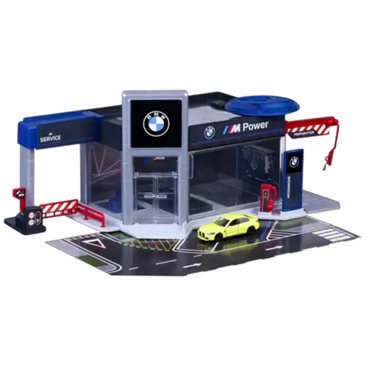 Image of Majorette BMW Showroom With Toy Car
