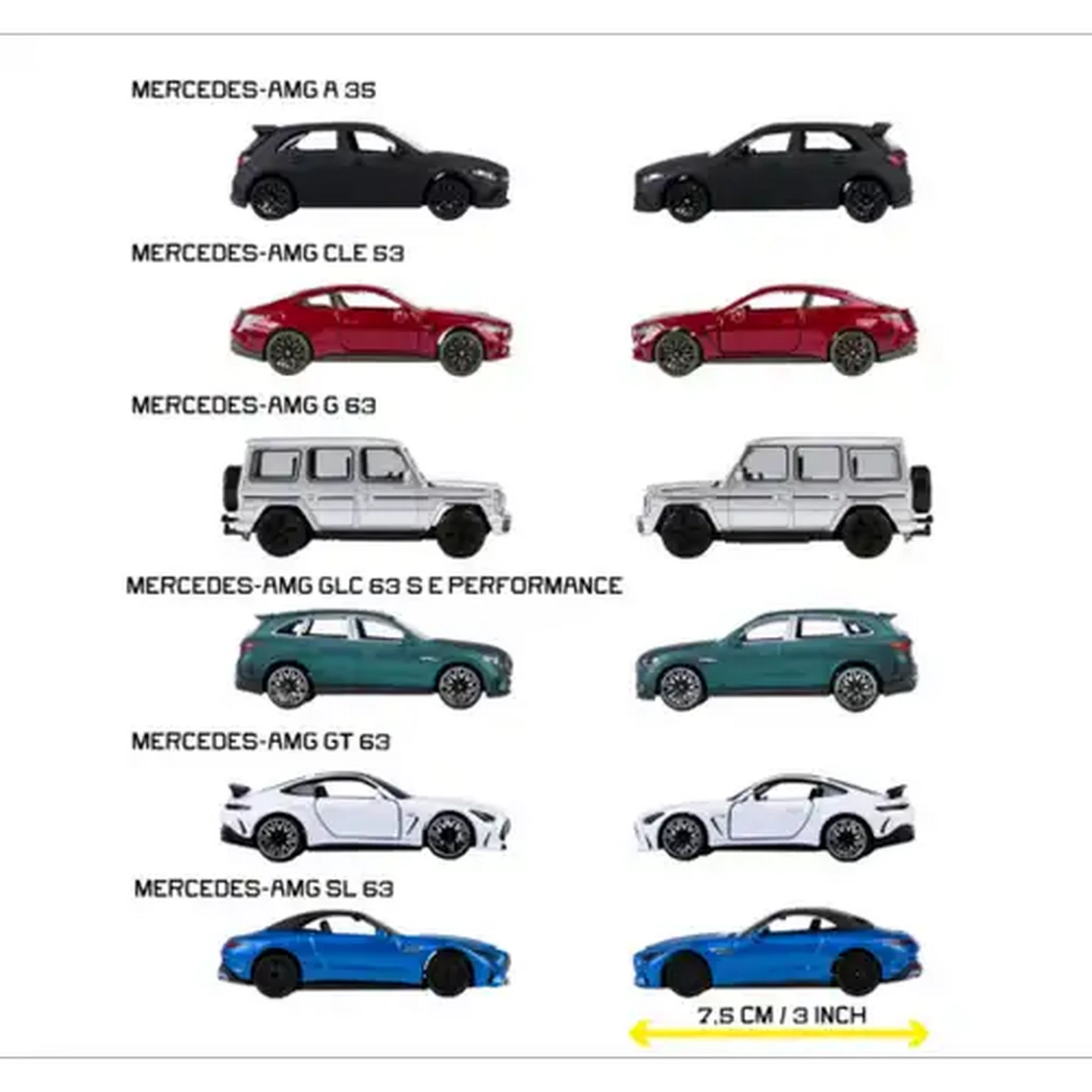 Image of Majorette Mercedes AMG Premium Cars Die-Cast Car 1:64 Scale (Type May Vary)