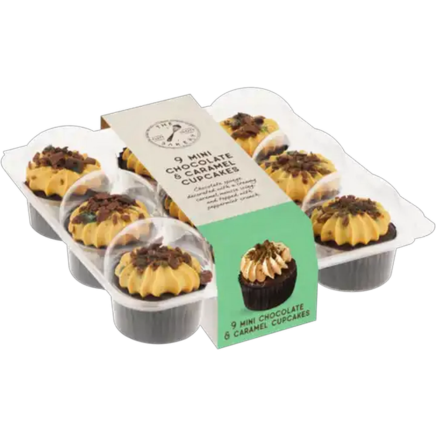 Image of The Bakery Luxury Peppermint Mini Cupcakes 9-Pack