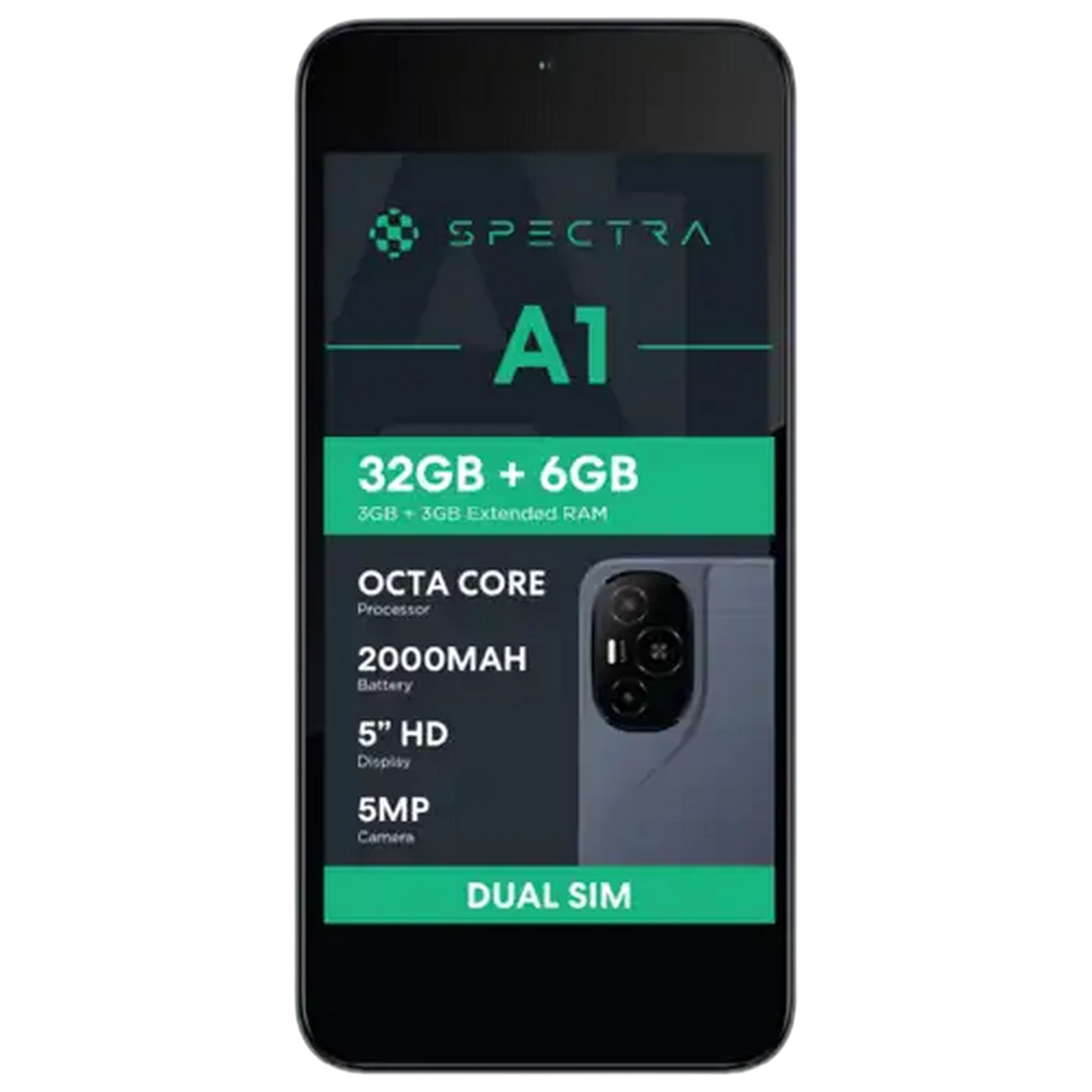 Image of Spectra A1 Space Grey Smartphone 32GB (Network Locked)