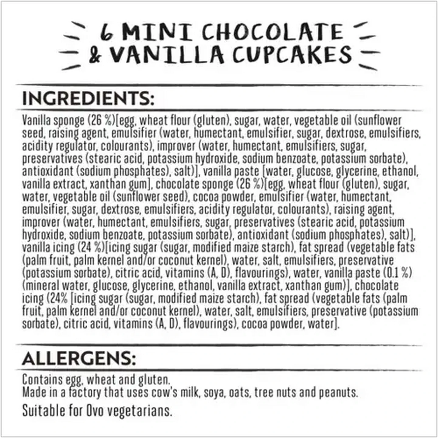 Image of Simple Truth Mini Reduced Sugar Cupcakes 6 Piece