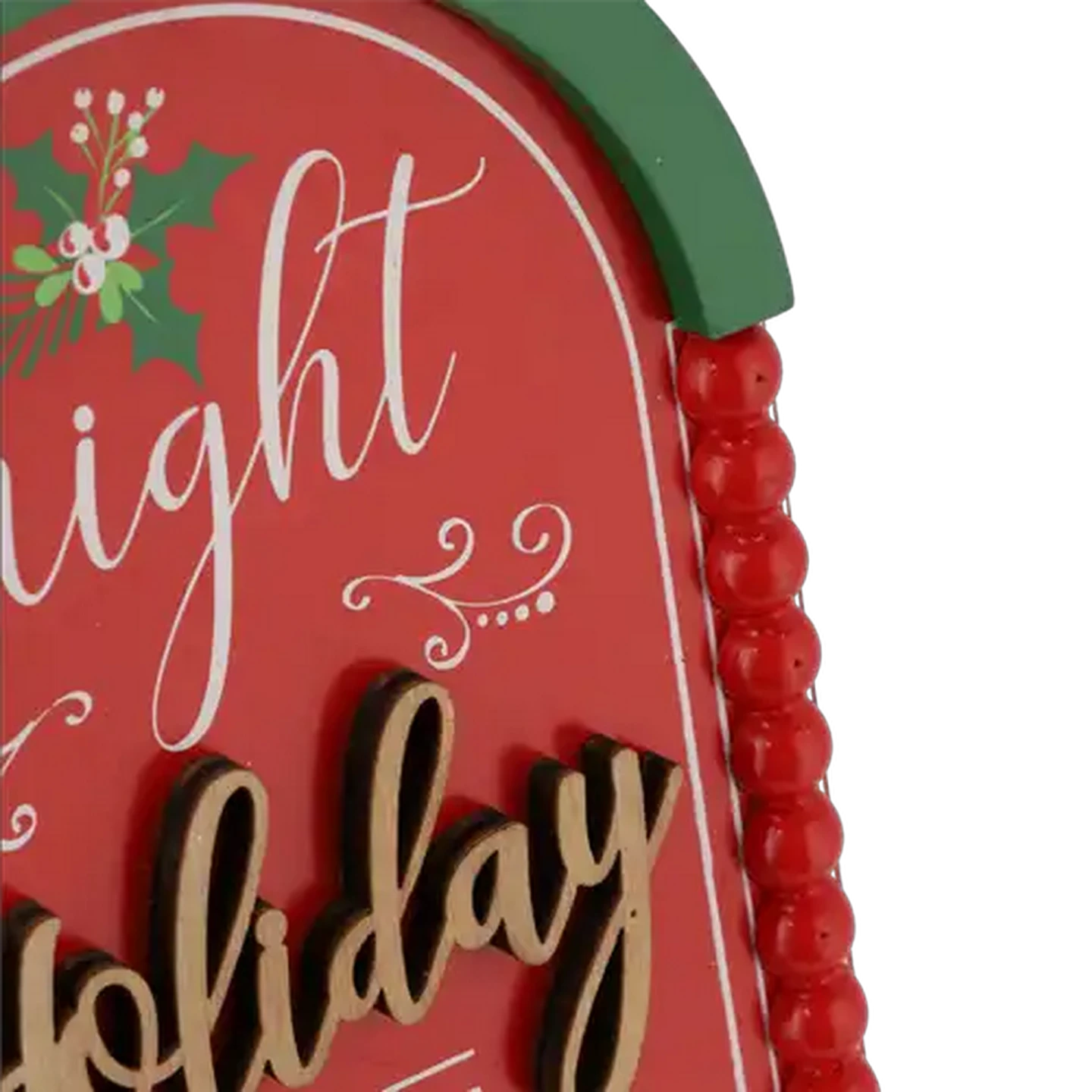 Image of Festive Wooden Easel Sign 20cm