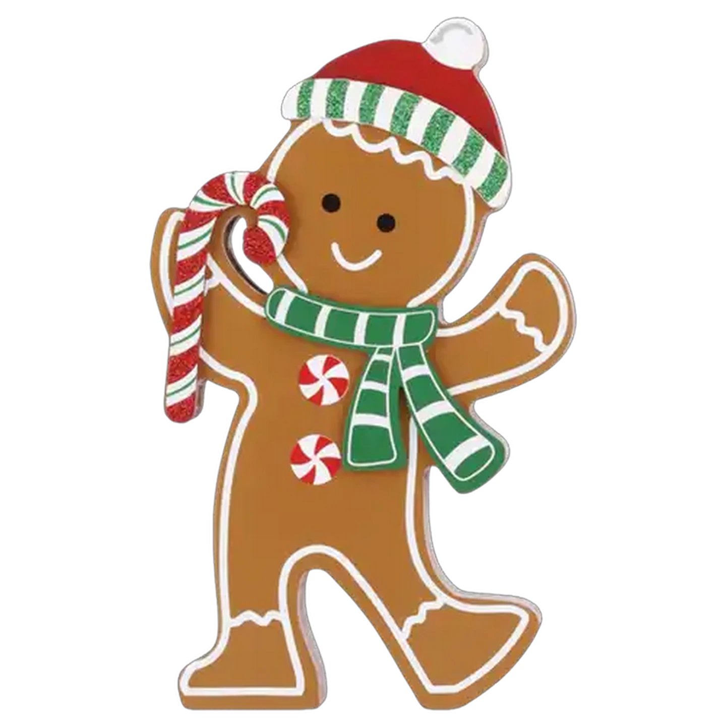 Image of Santa's Choice Gingerbread Figures Tabletop Christmas Decoration 19.5cm (Design May Vary)