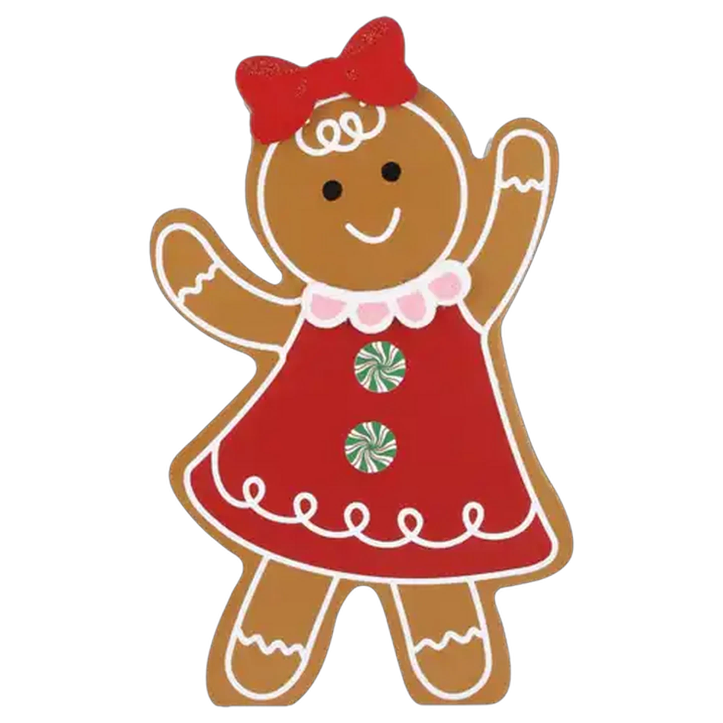 Image of Santa's Choice Gingerbread Figures Tabletop Christmas Decoration 19.5cm (Design May Vary)