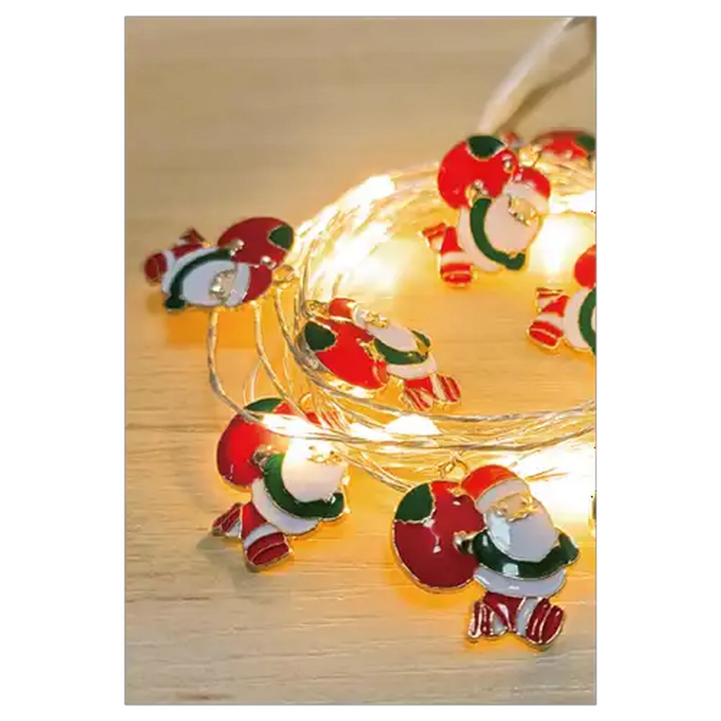 Image of Santa's Choice Battery Operated Copper Wire LED Lights 1.9m 20-Piece (Design May Vary)