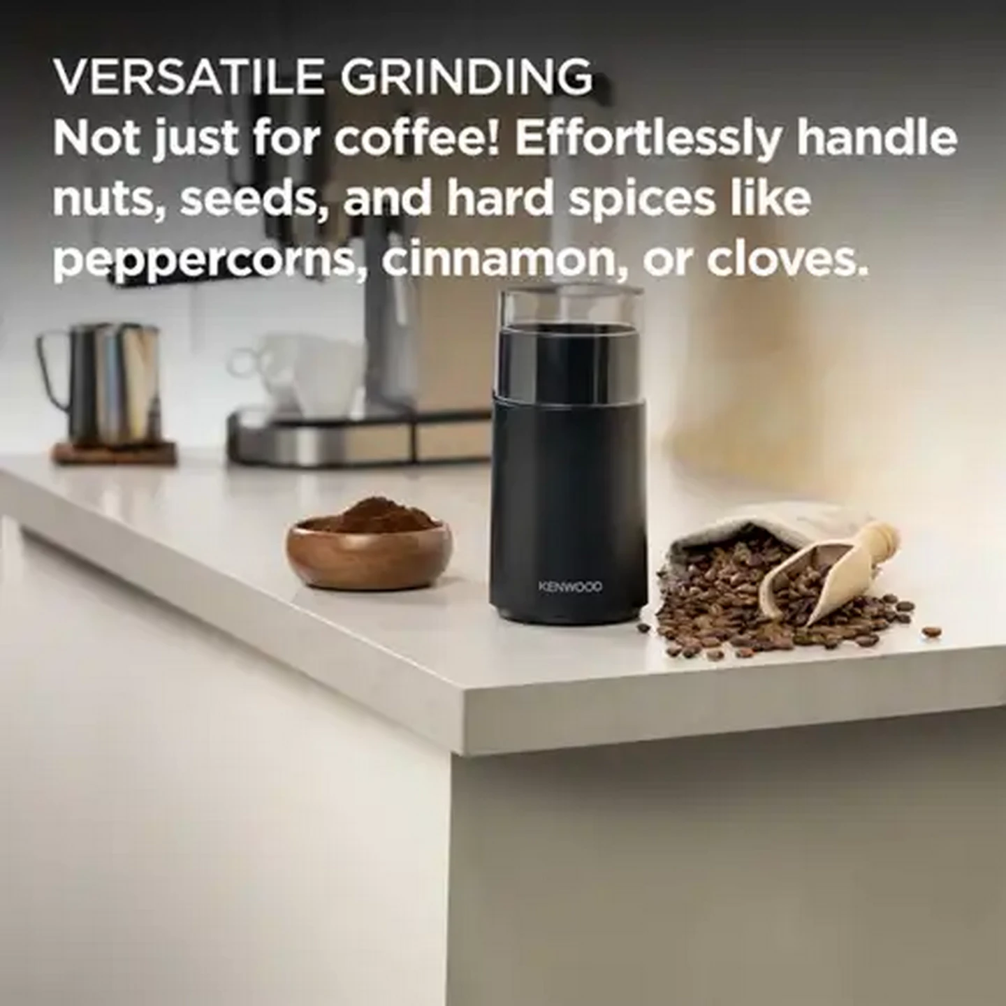 Image of Kenwood Black Electric Coffee & Spice Grinder
