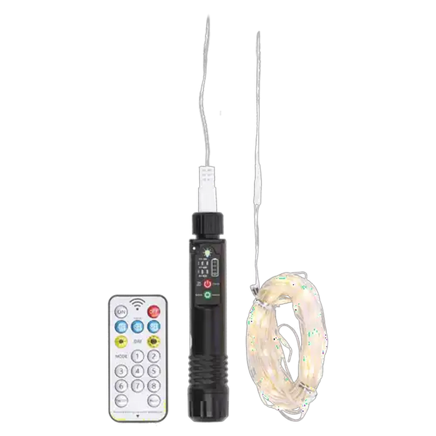 Image of Santa's Choice Rechargeable Battery LED Strip Lights 10m 100-Piece
