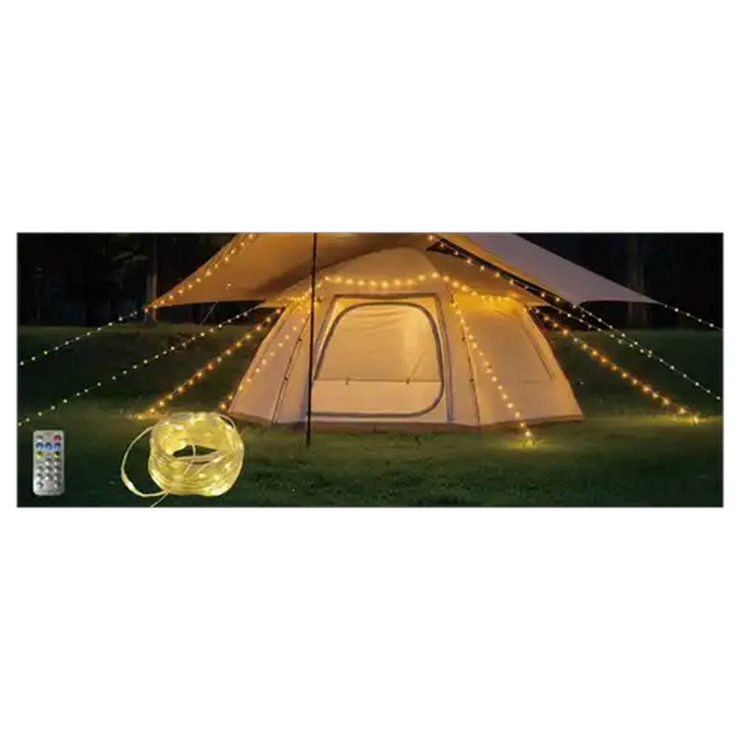 Image of Santa's Choice Rechargeable Battery LED Strip Lights 10m 100-Piece