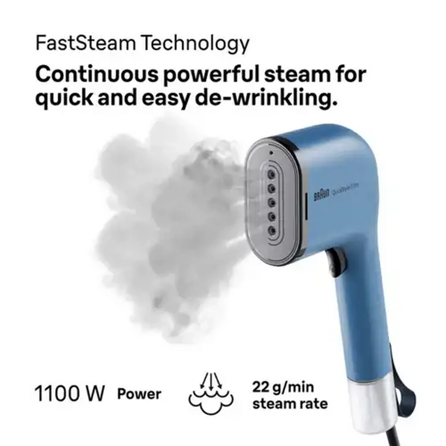 Image of Braun QuickStyle Blue Steamer