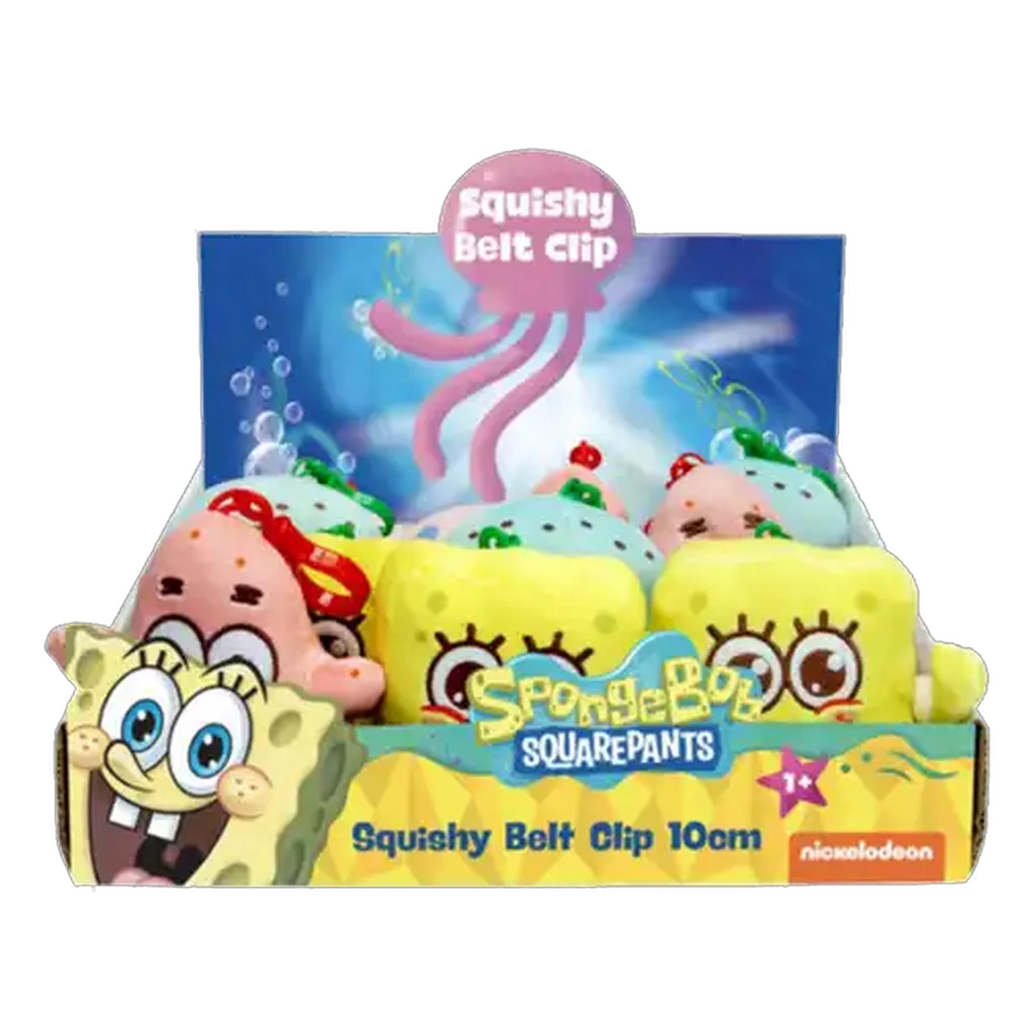 Image of Spongebob Squarepants Squishy Belt Clip 10cm (Type May Vary)