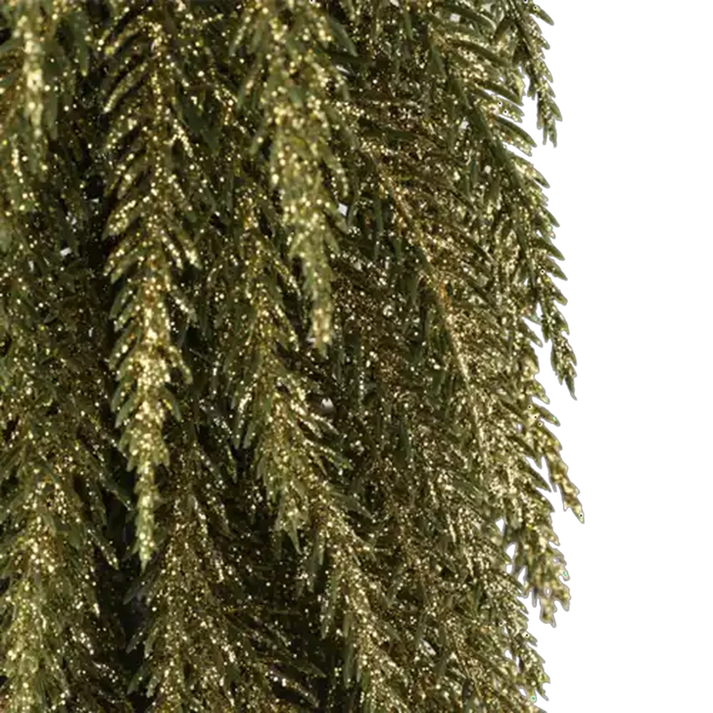 Image of Down swept Glitter Potted Tabletop Christmas Tree 33cm