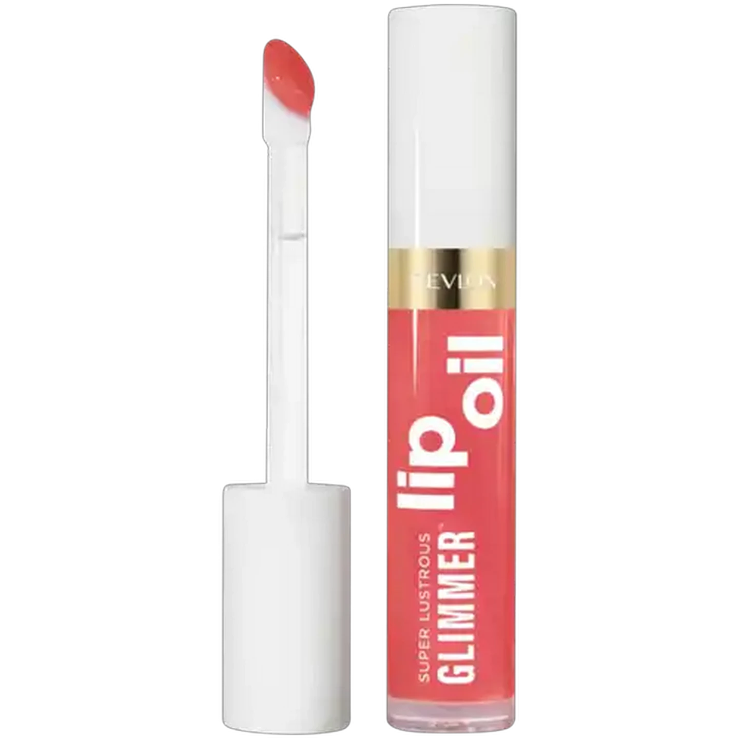 Image of Revlon Super Lustrous Glimmer Posh Peach Lip Oil 3.8ml