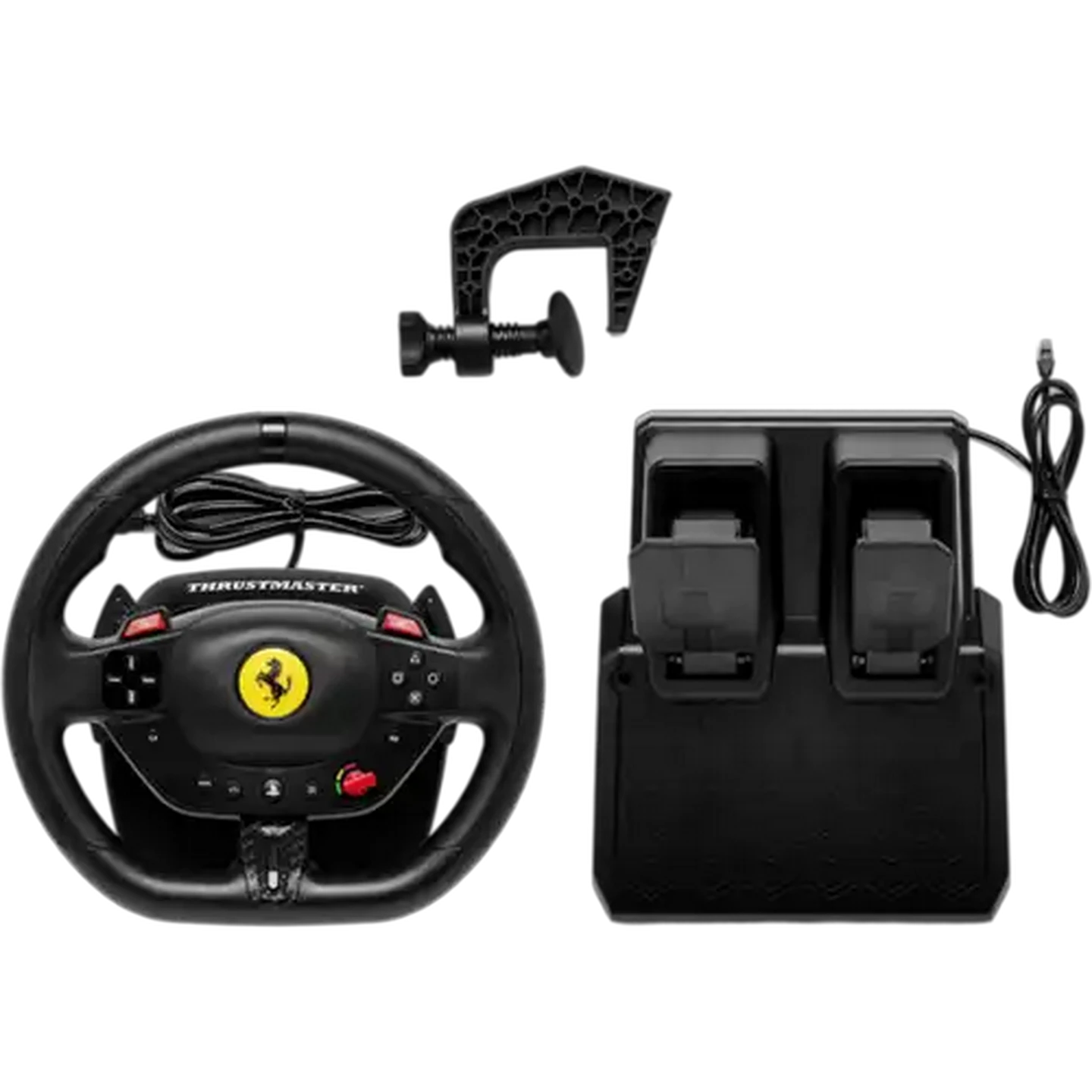 Image of Thrustmaster T98PS Ferrari 296 GTB Black Racing Wheel Combo