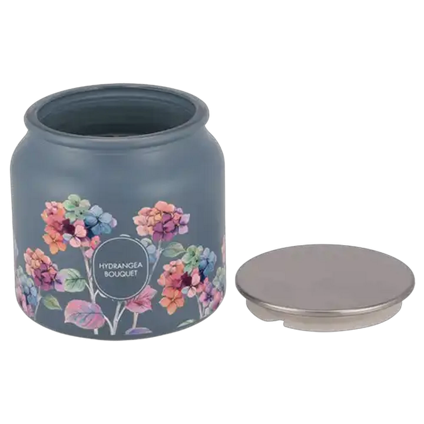 Image of Hydrangea Bouquet Blue Scented Candle Jar 350g