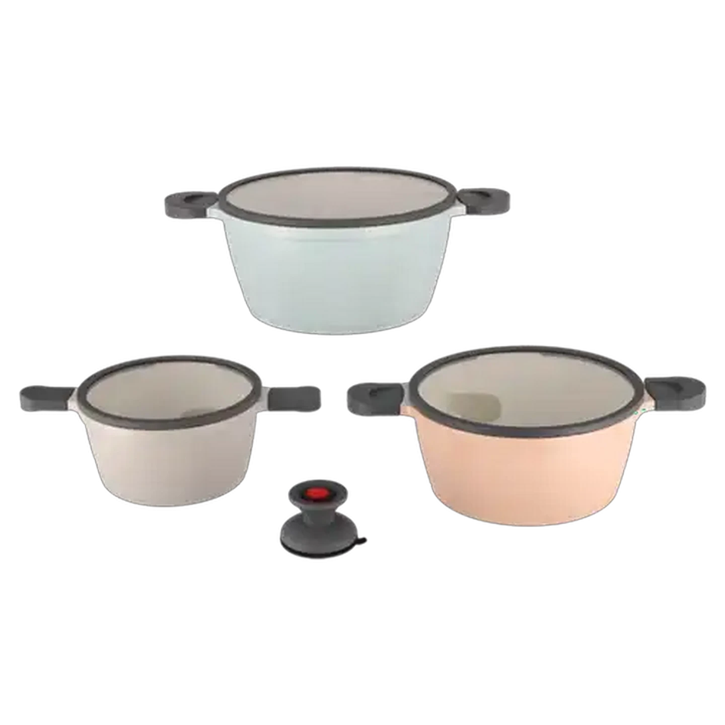 Image of Stackable Cast Aluminium Cookware Set 7-Piece