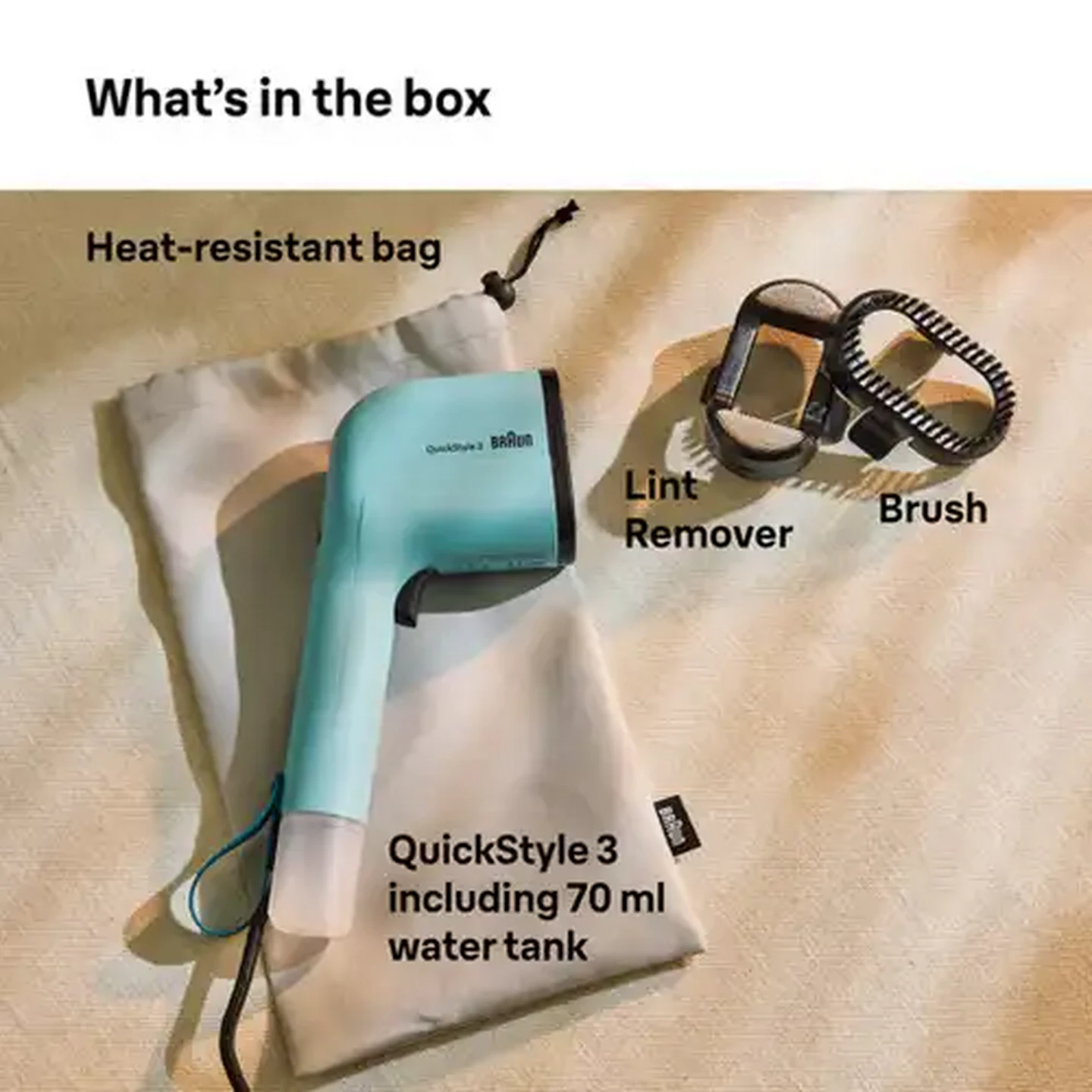 Image of Braun QuickStyle Green Steamer