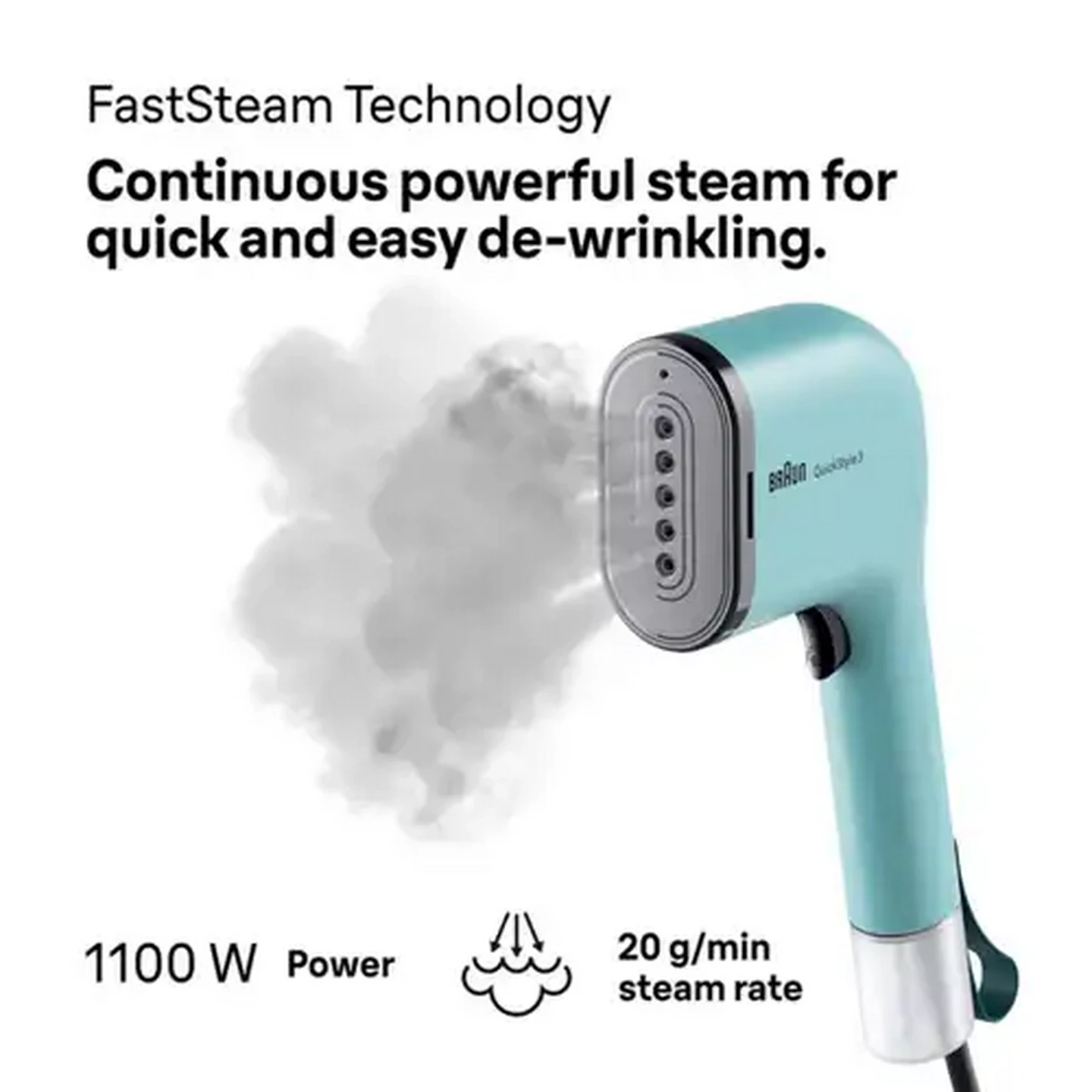 Image of Braun QuickStyle Green Steamer