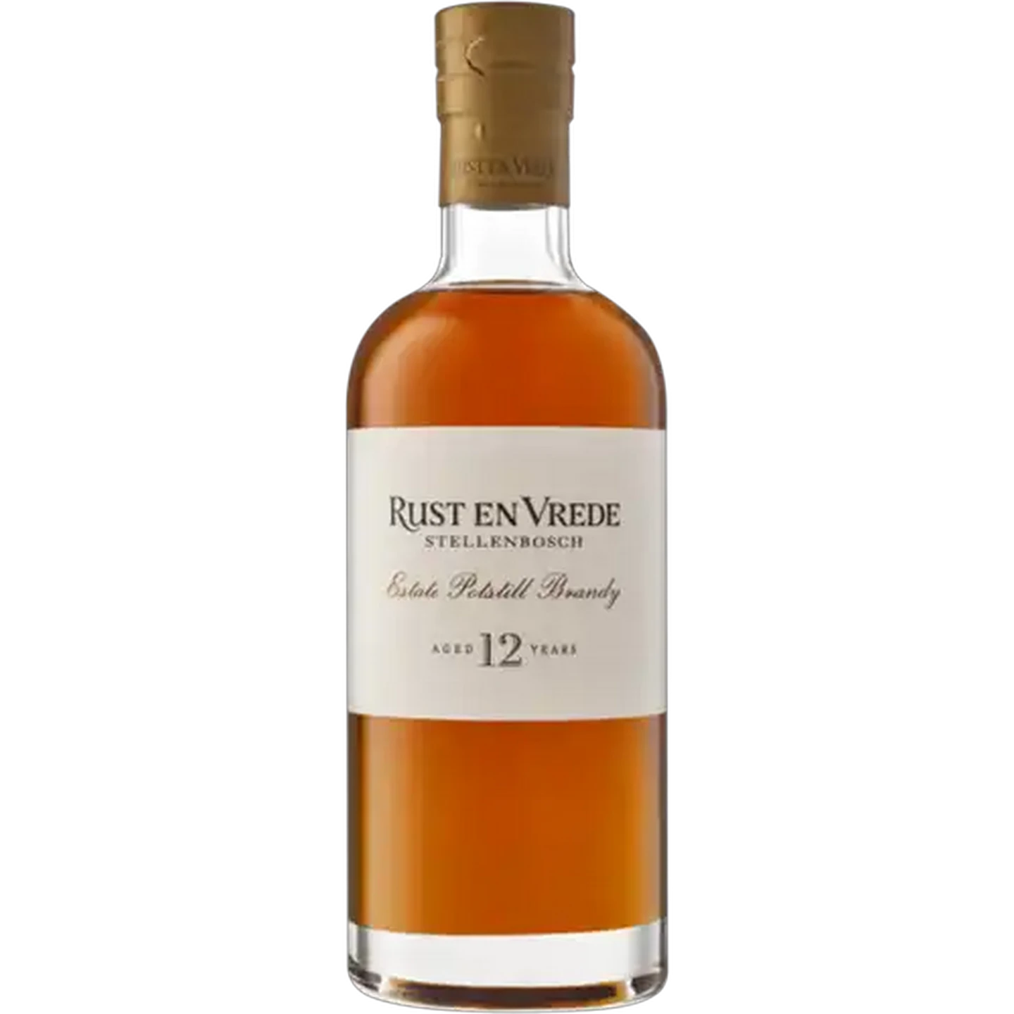 Image of Rust En Vrede 12 Year Old Estate Potstill Brandy Bottle 750ml